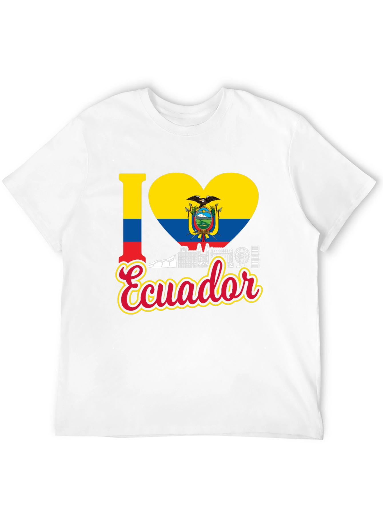 I Love Ecuador T-Shirt - Country Pride Tee