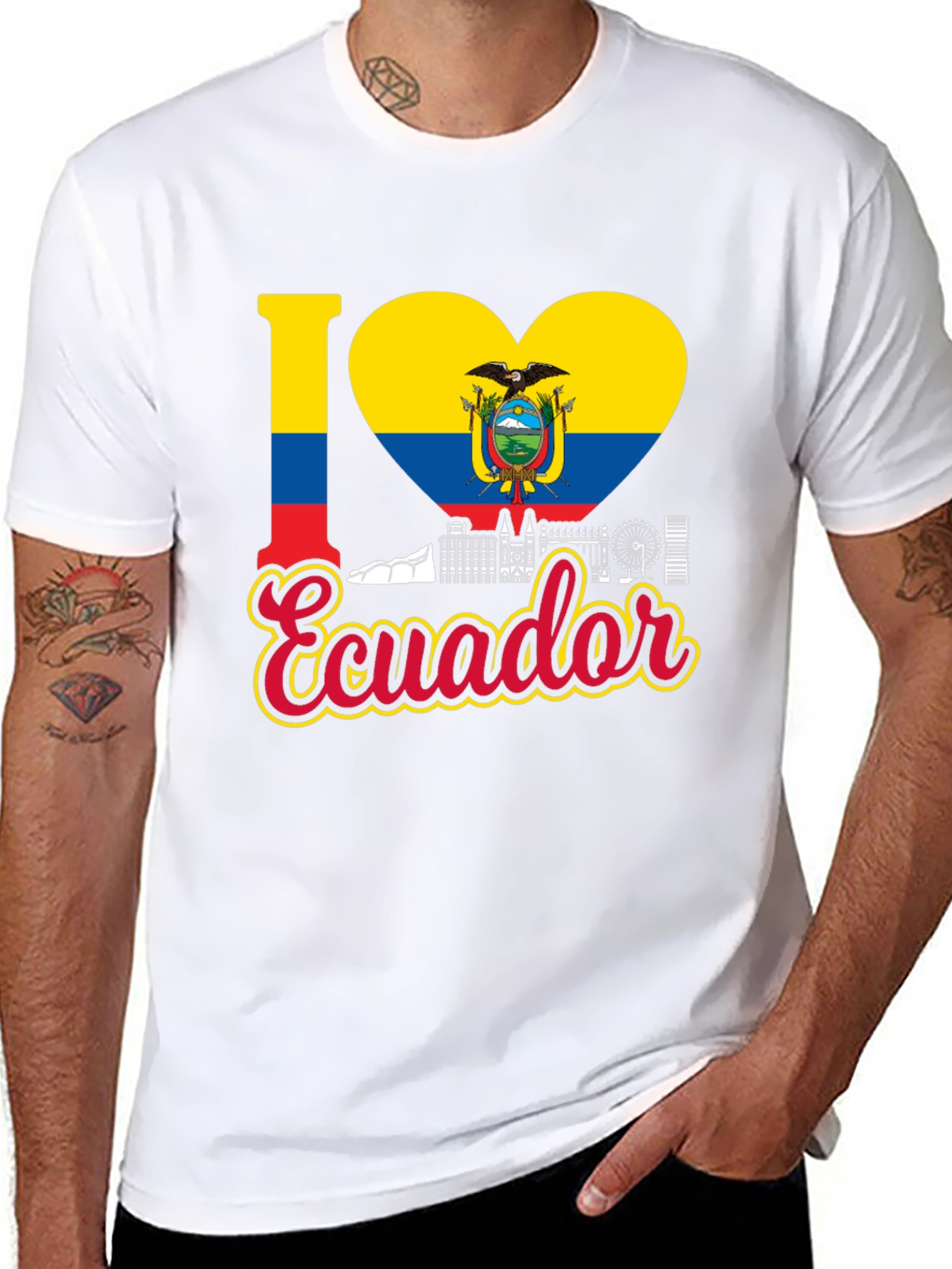 I Love Ecuador T-Shirt - Country Pride Tee