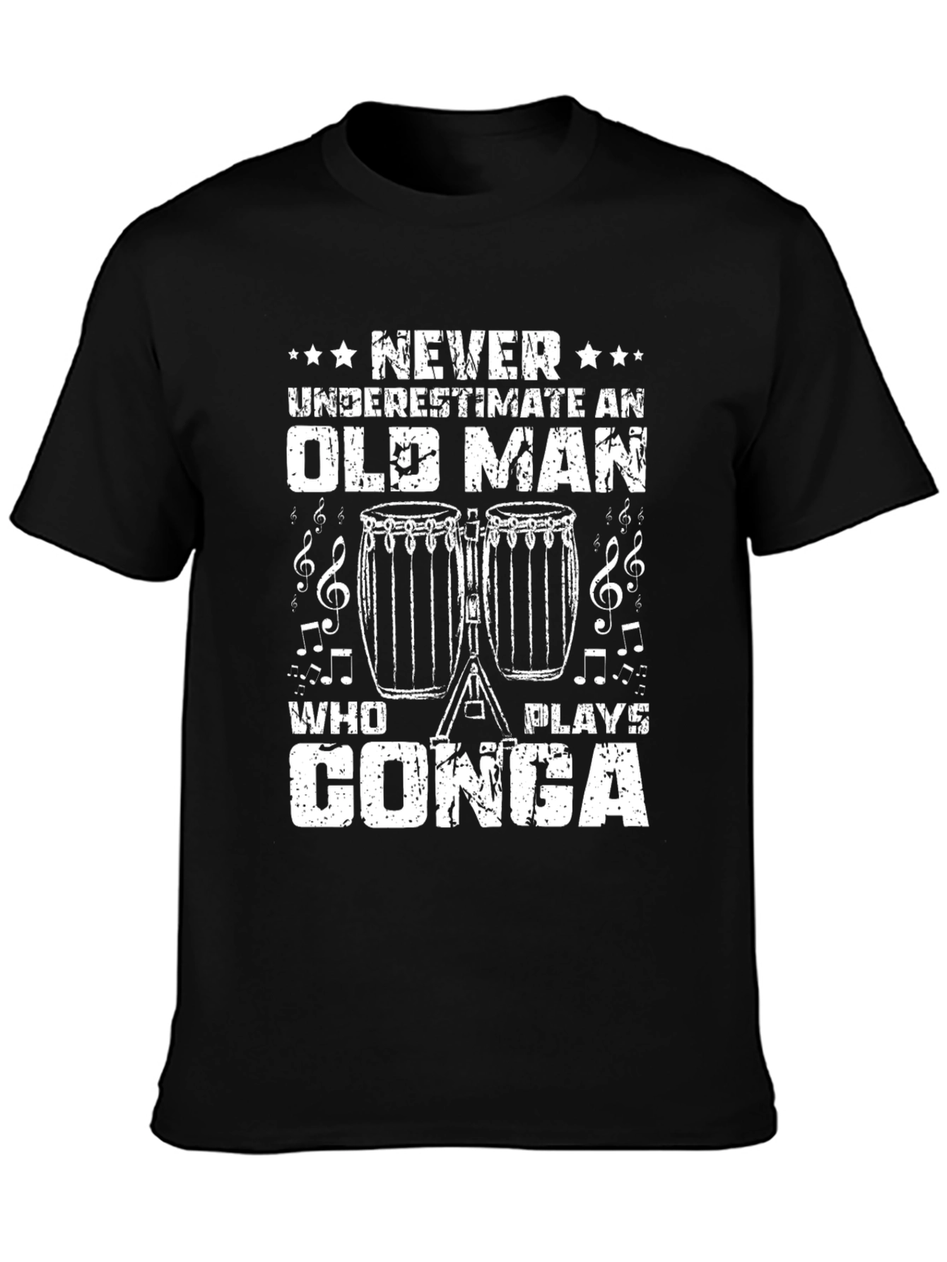 Old Man Conga Player T-Shirt