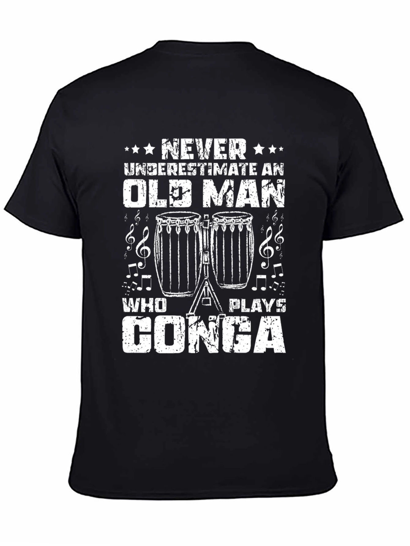 Old Man Conga Player T-Shirt