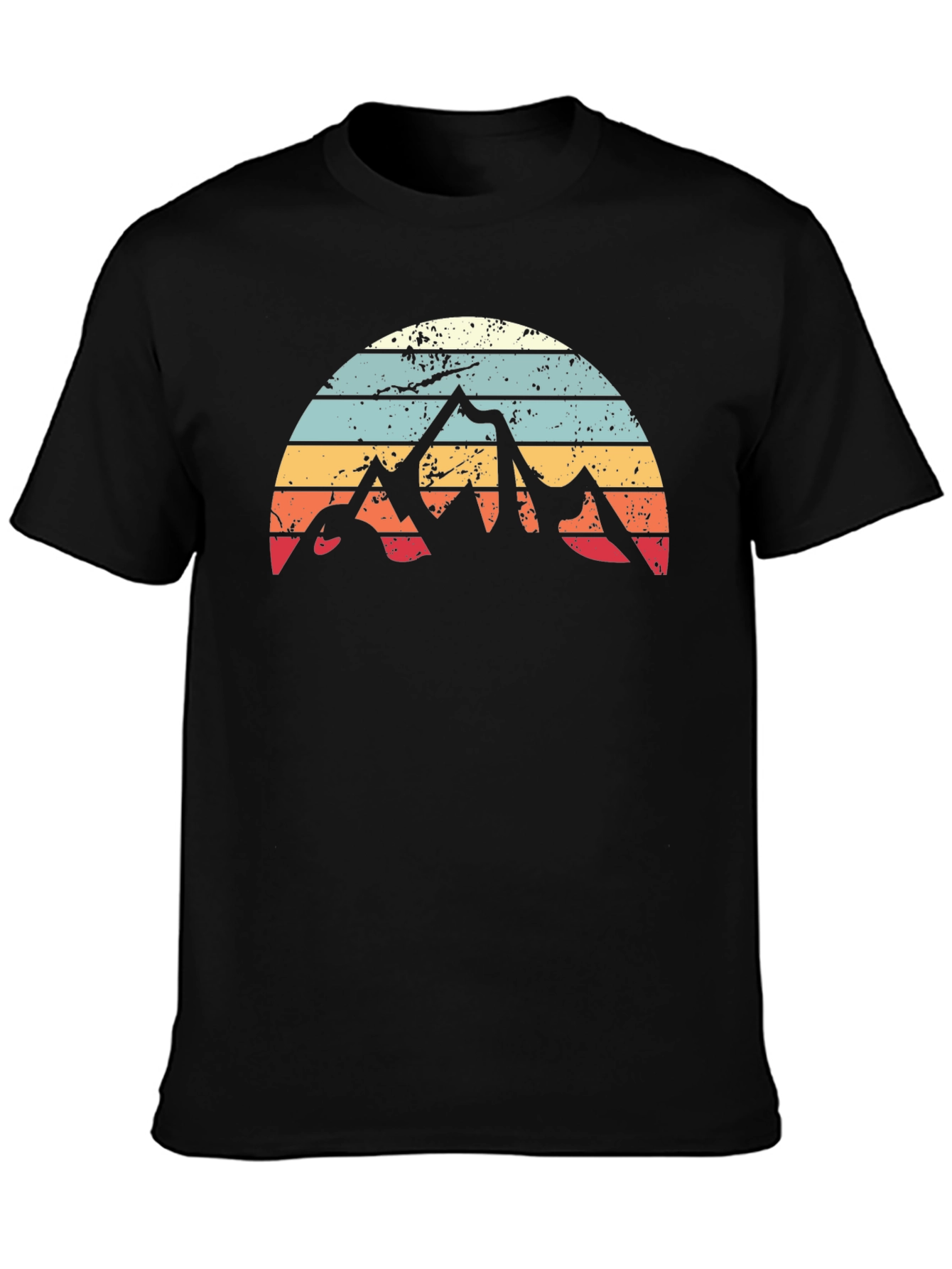 Retro Mountain Sunset Graphic Tee