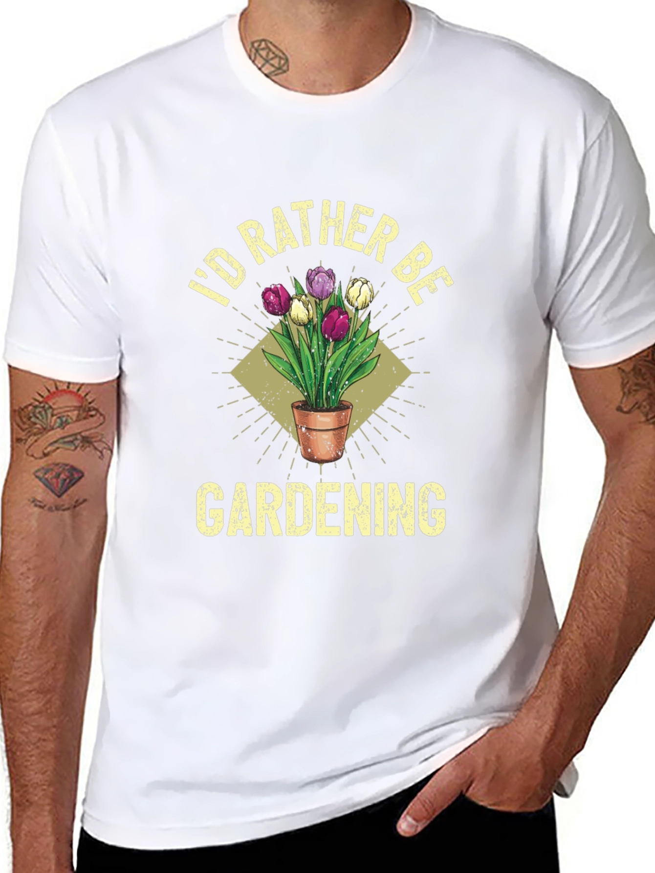 Id Rather Be Gardening Graphic T-Shirt