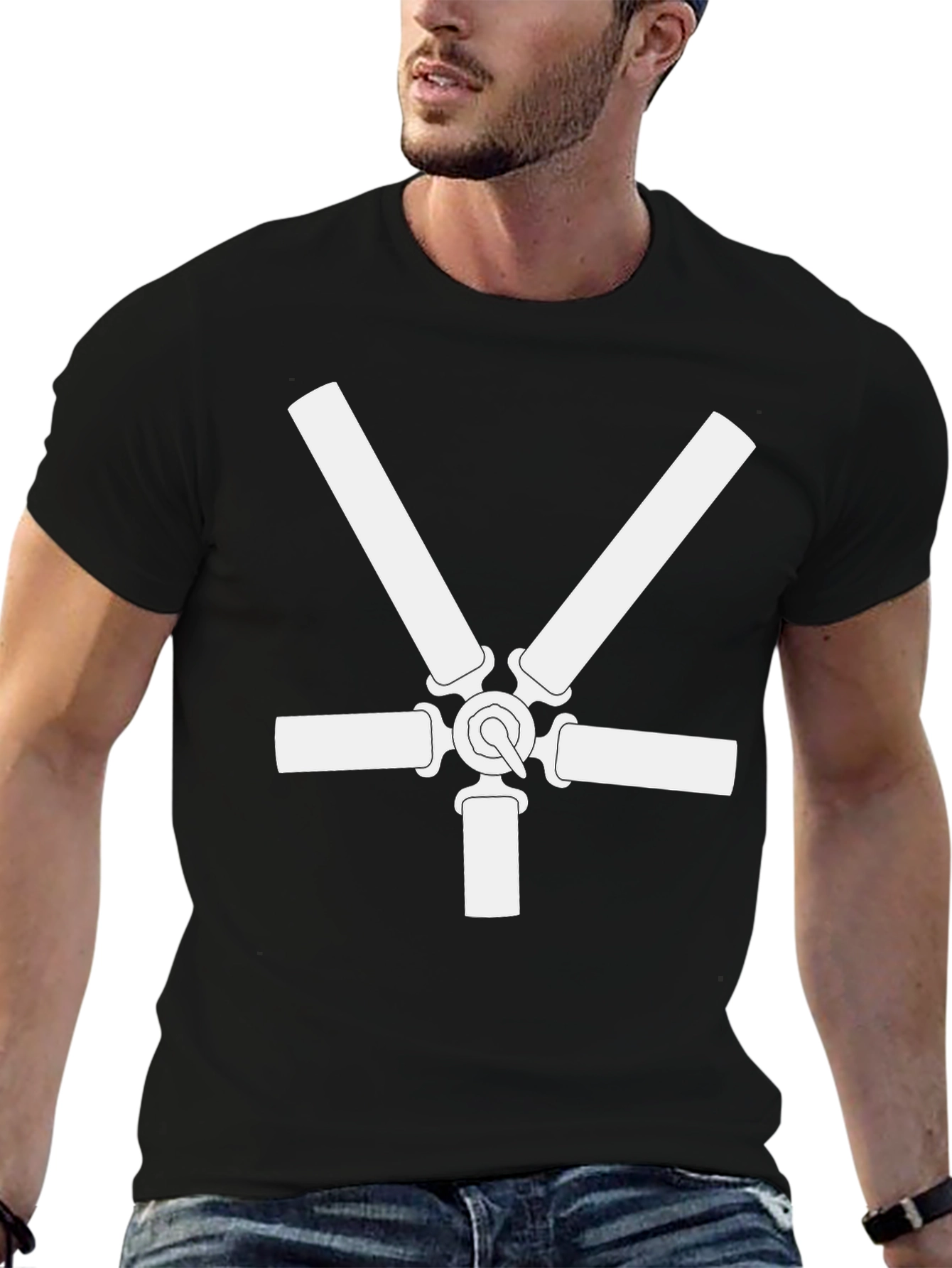 Fan Blade Graphic Tee - Cool Casual Style