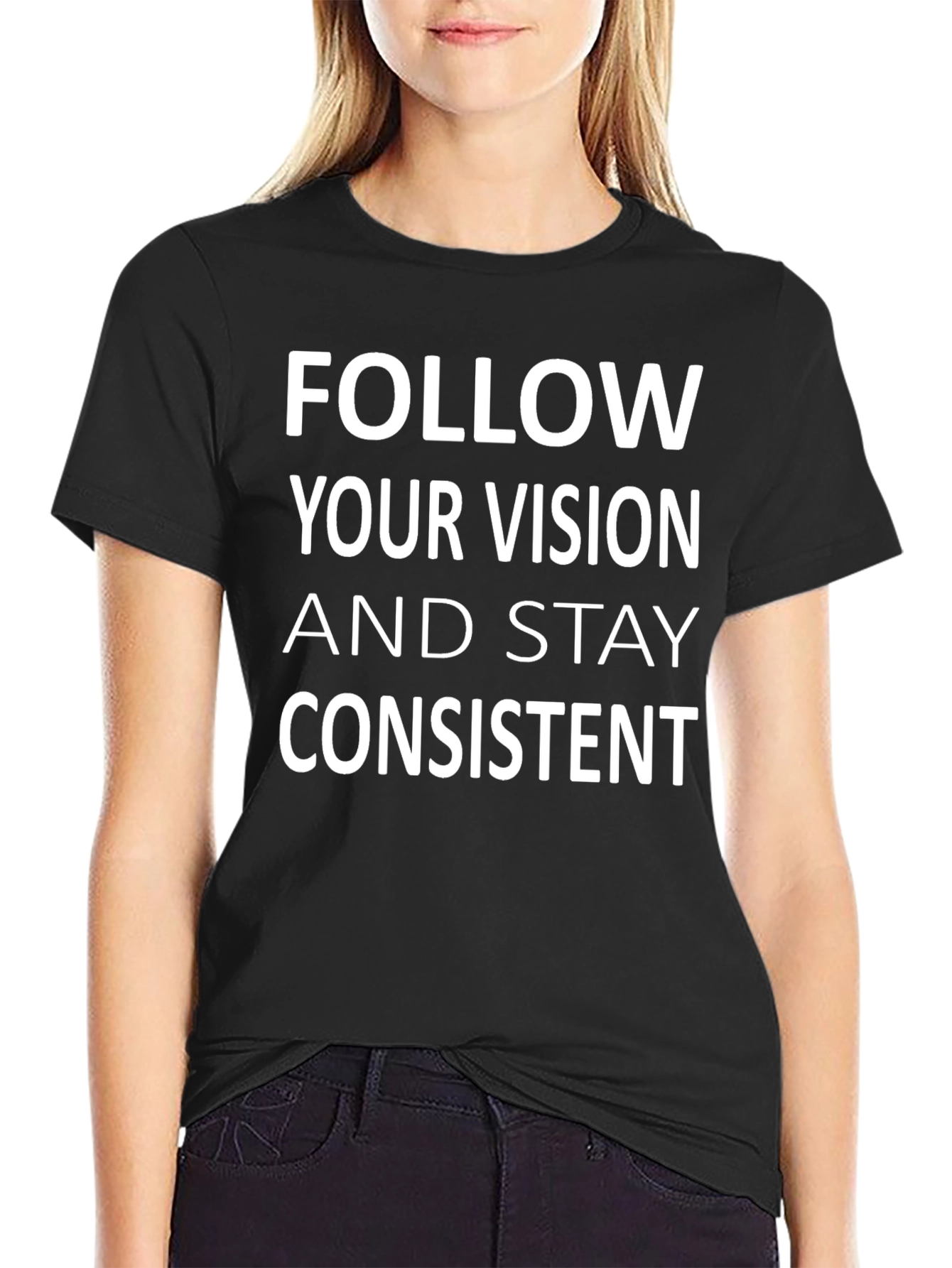 Vision & Consistency Tee - Motivational Graphic T-Shirt