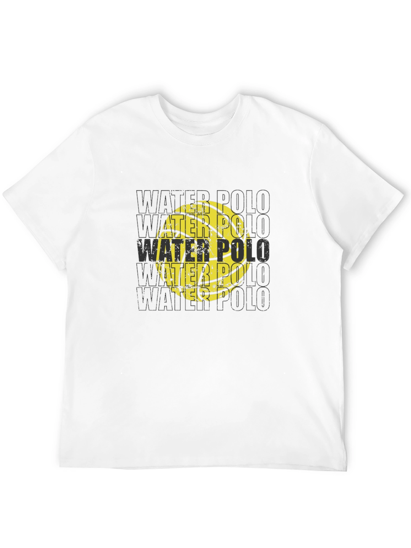 Water Polo Ball Graphic T-Shirt - Black