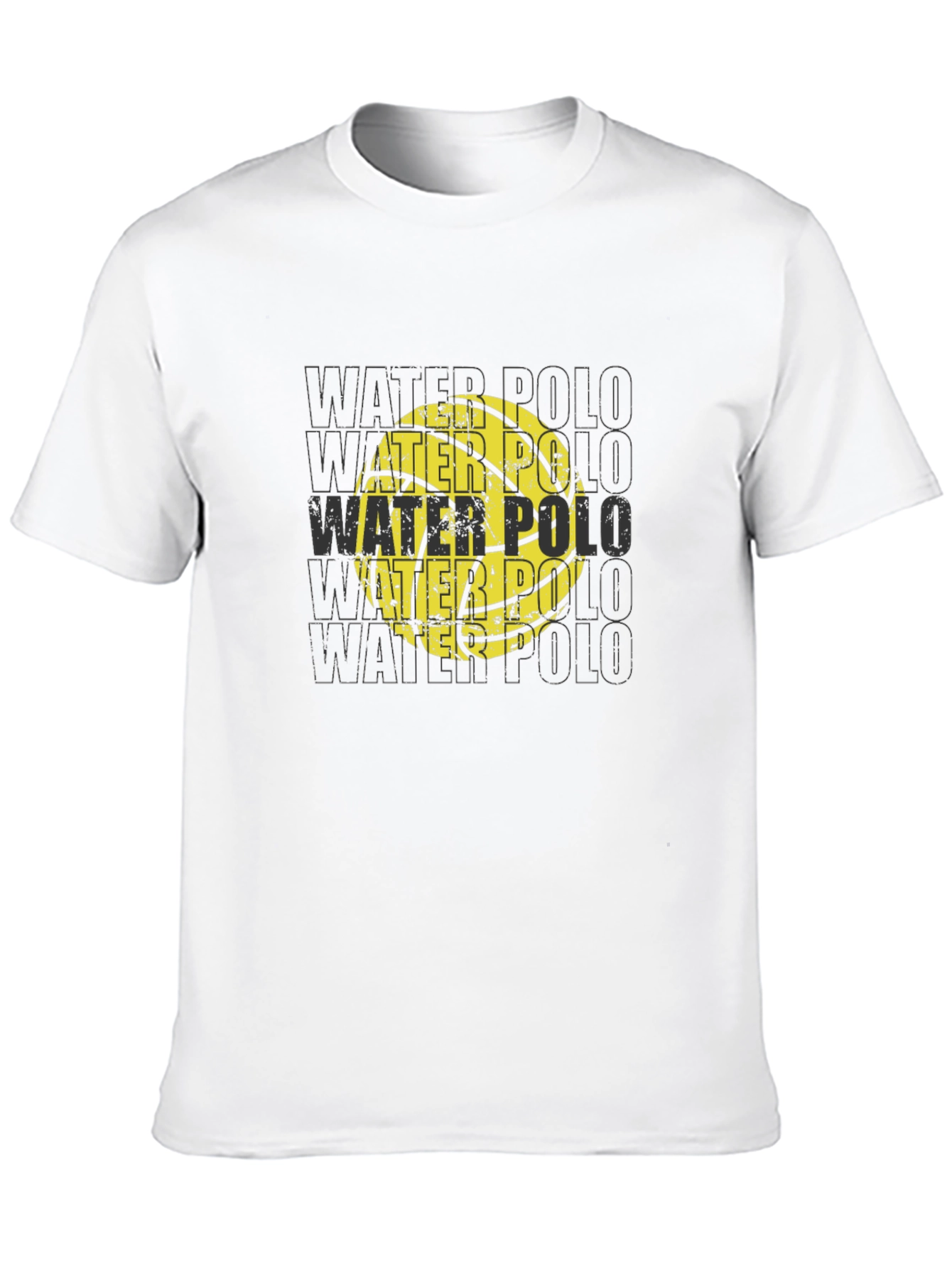 Water Polo Ball Graphic T-Shirt - Black
