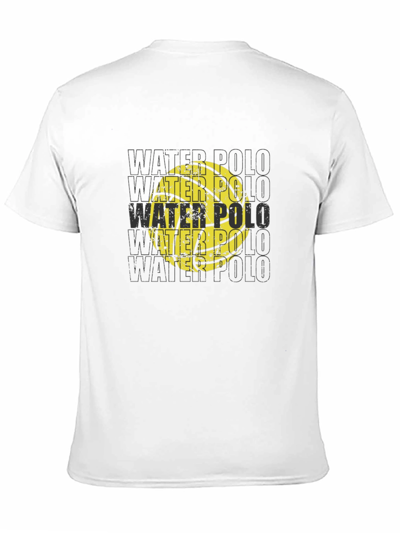 Water Polo Ball Graphic T-Shirt - Black