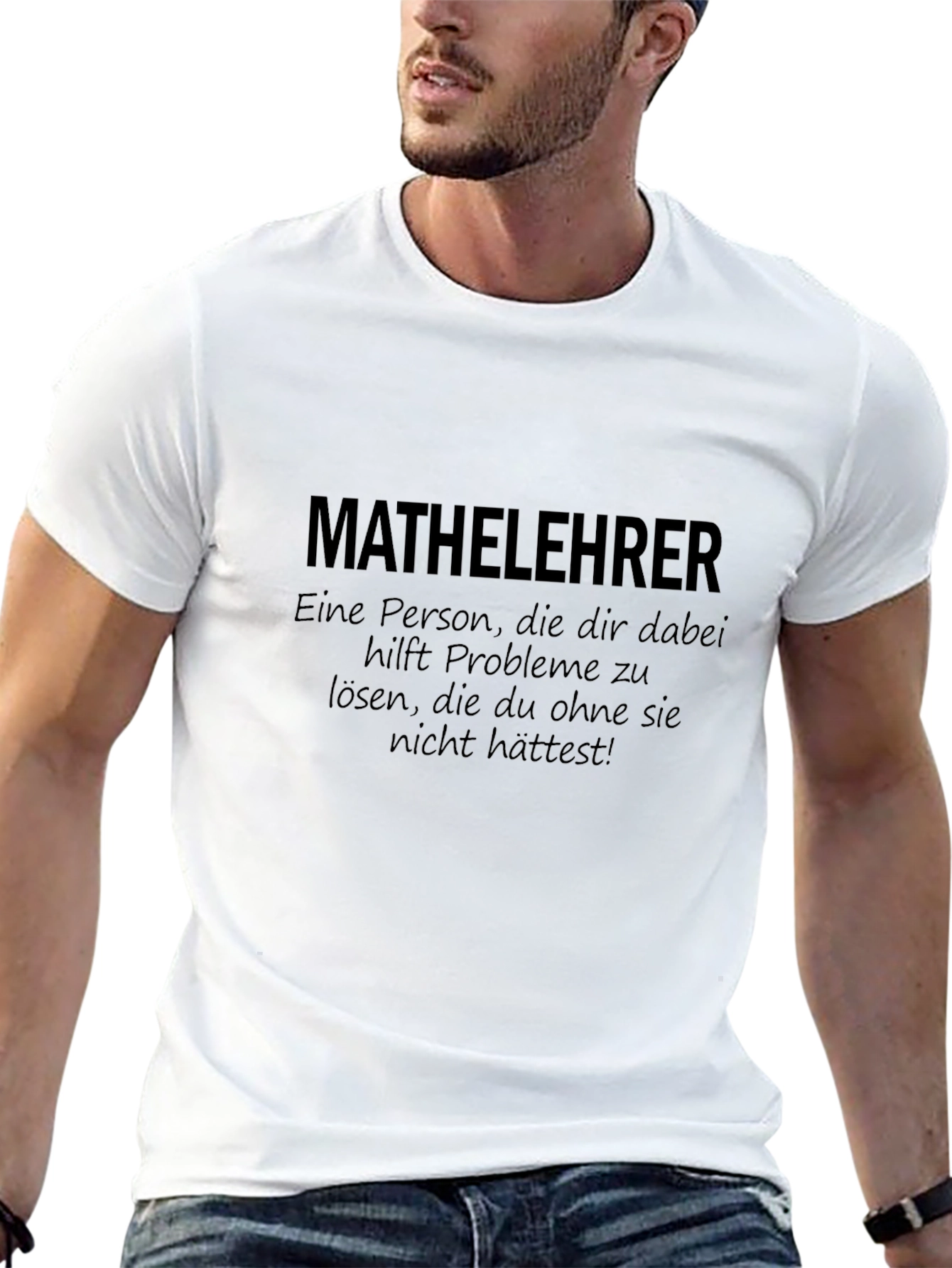 Math Teacher T-Shirt - German Humor Tee