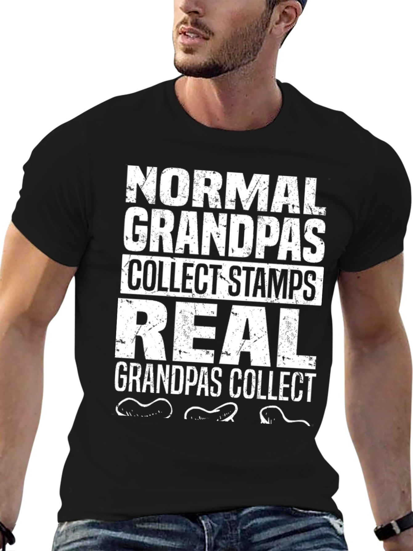 Real Grandpas Collect Worms T-Shirt - Novelty Gift
