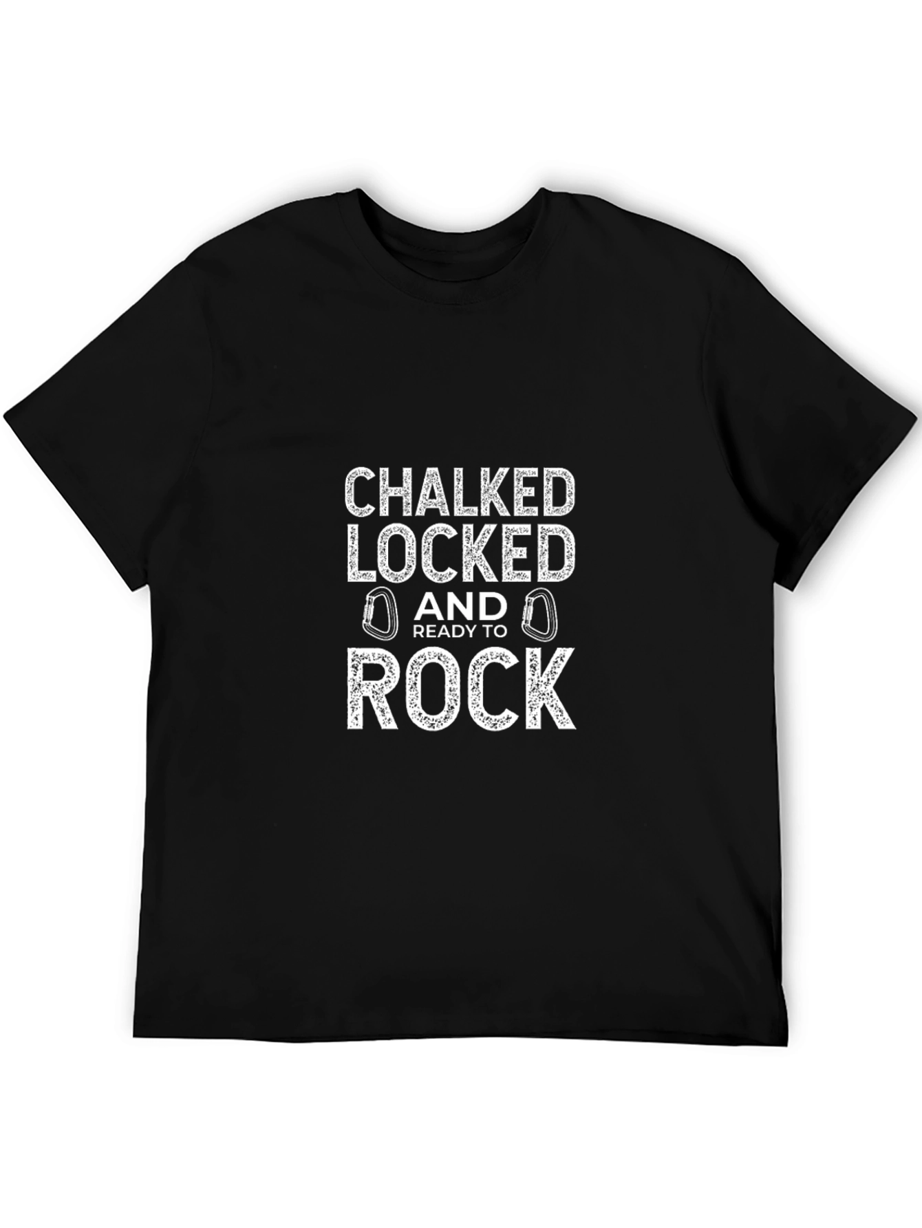 Chalked Locked Ready to Rock Climbing T-Shirt