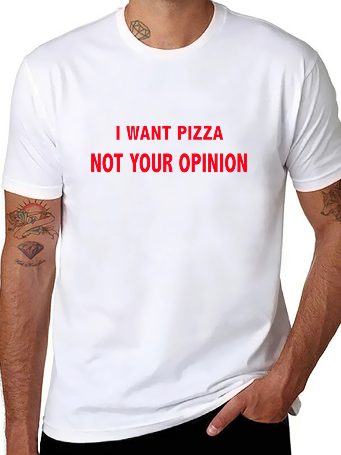 I Want Pizza Funny Novelty Graphic T-Shirt