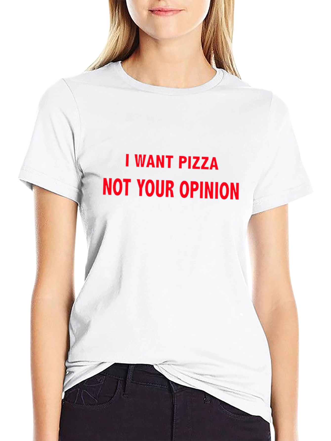 I Want Pizza Funny Novelty Graphic T-Shirt