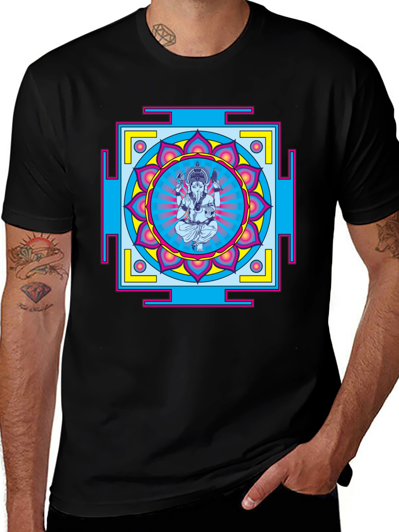 Ganesh Yantra Graphic T-Shirt