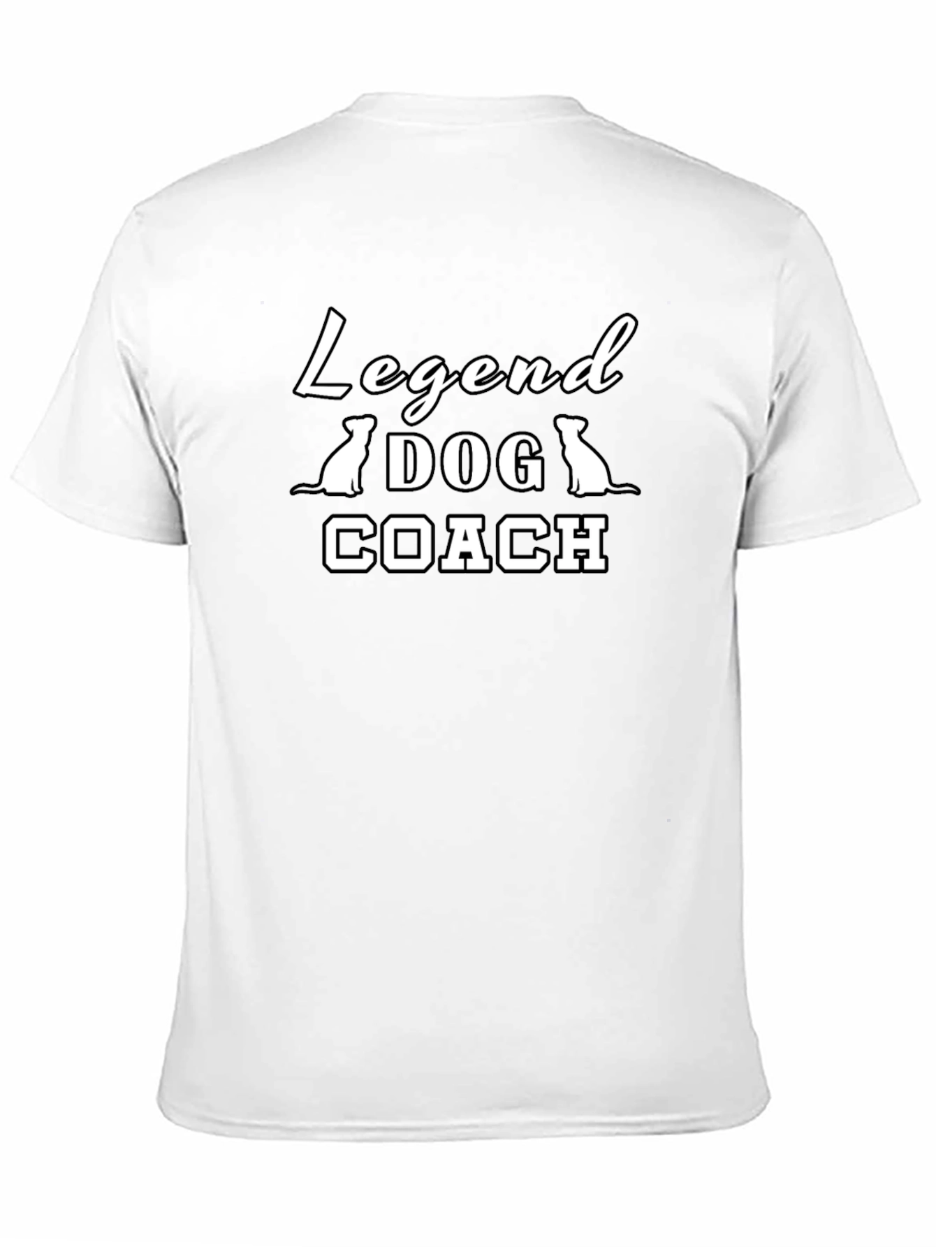 Legend Dog Coach T-Shirt - Black Cotton Tee