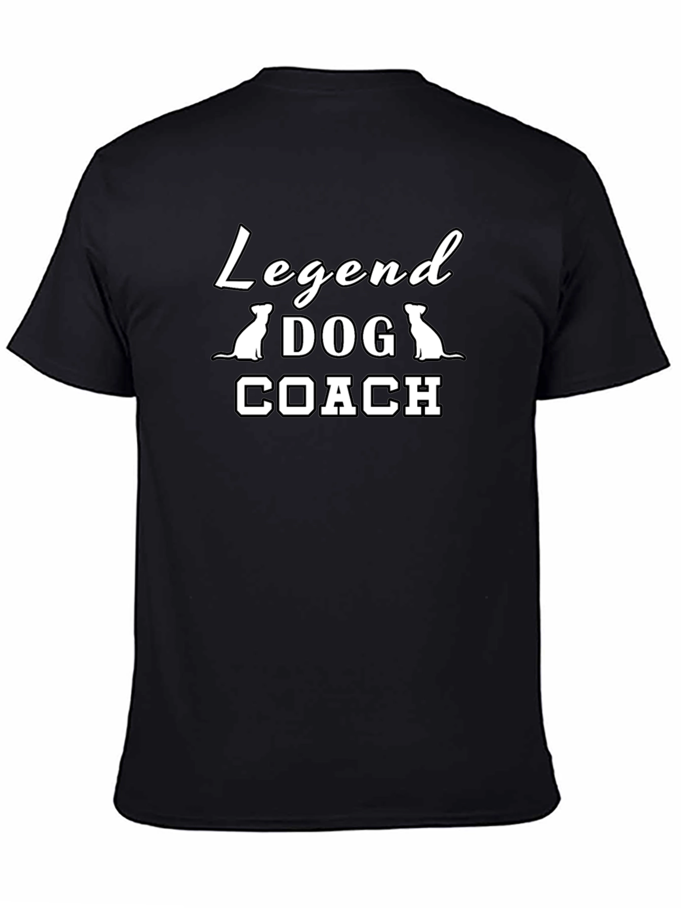 Legend Dog Coach T-Shirt - Black Cotton Tee