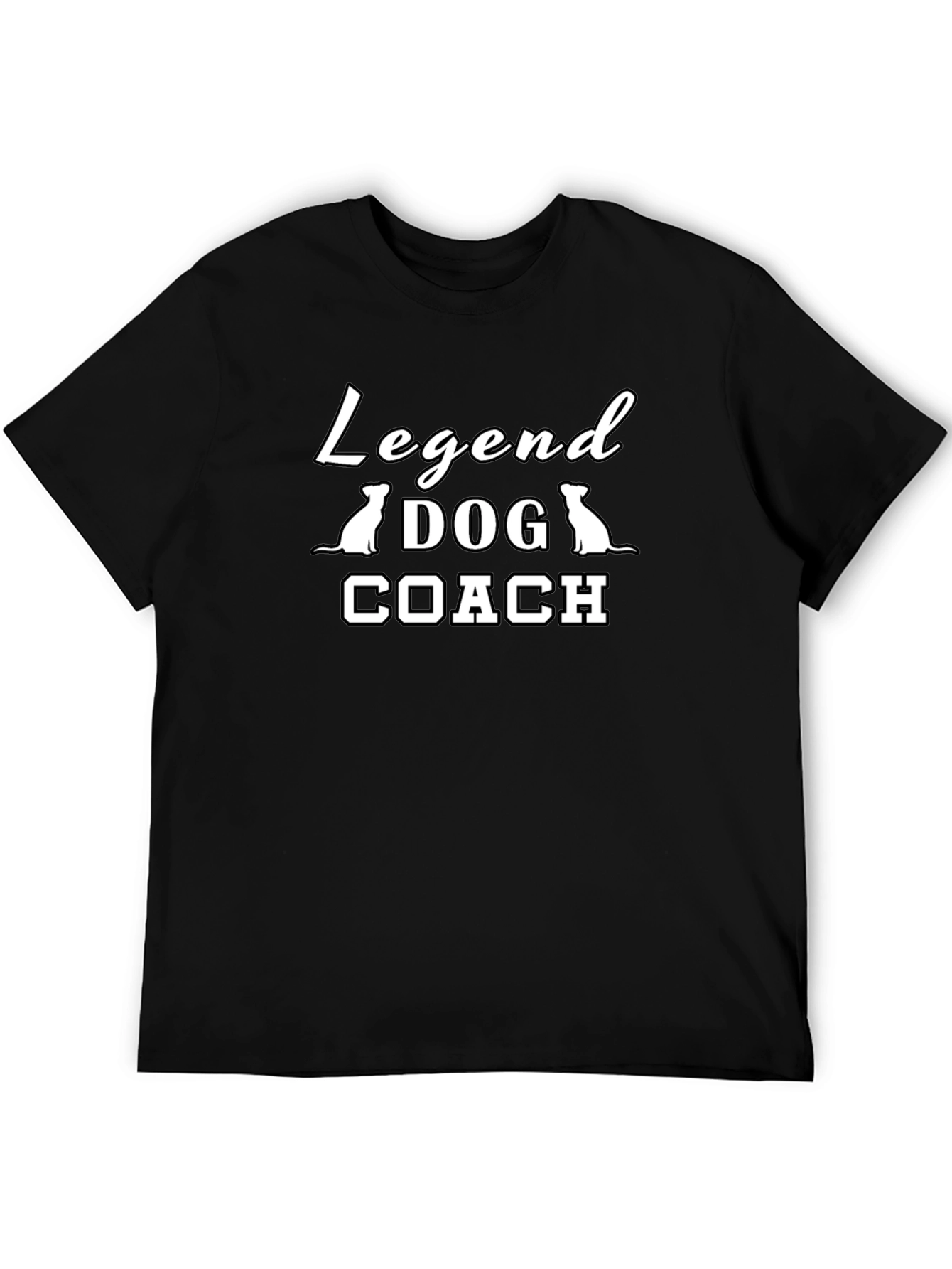 Legend Dog Coach T-Shirt - Black Cotton Tee