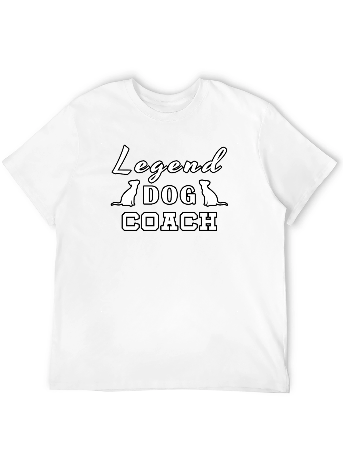 Legend Dog Coach T-Shirt - Black Cotton Tee