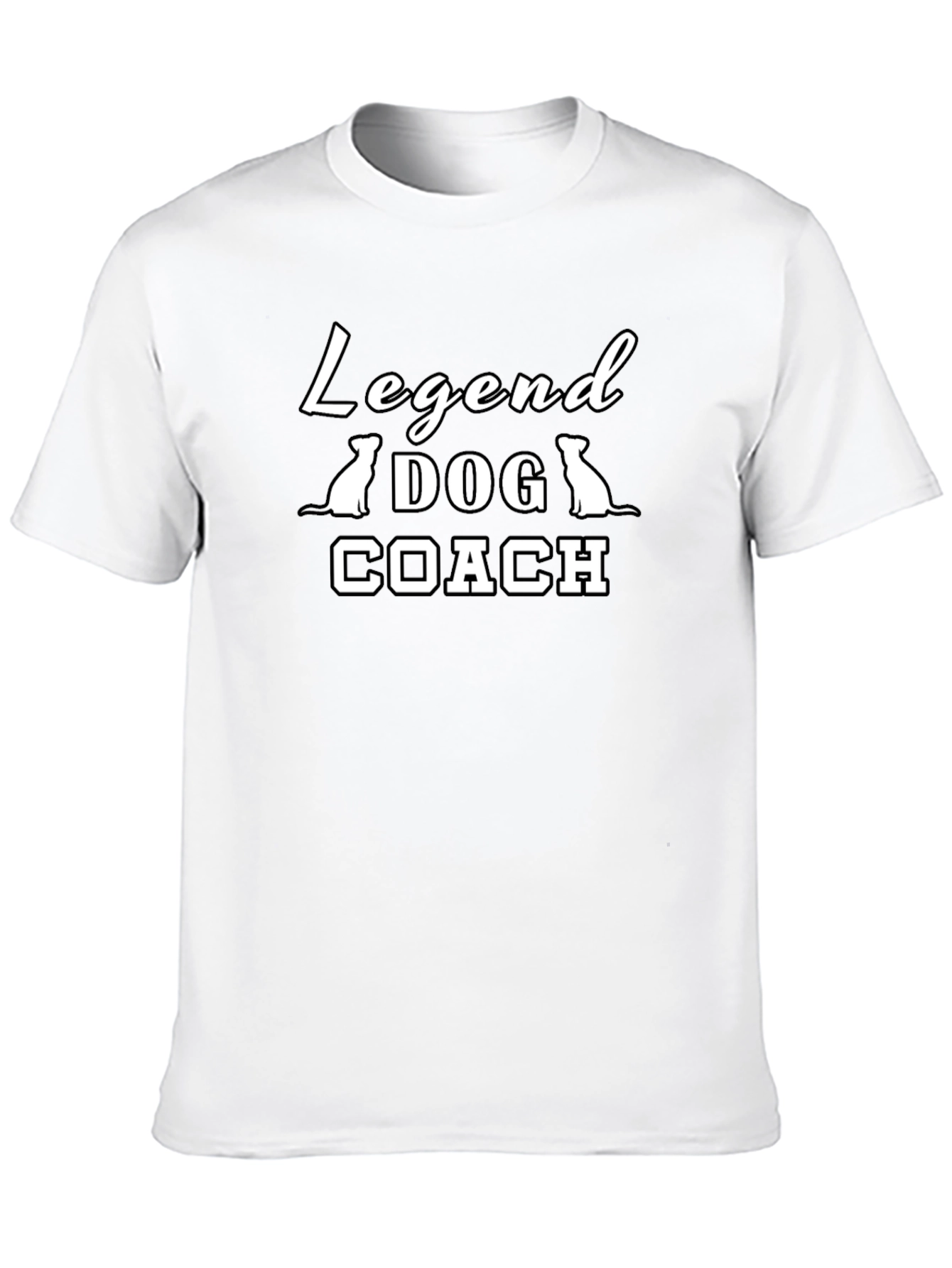 Legend Dog Coach T-Shirt - Black Cotton Tee