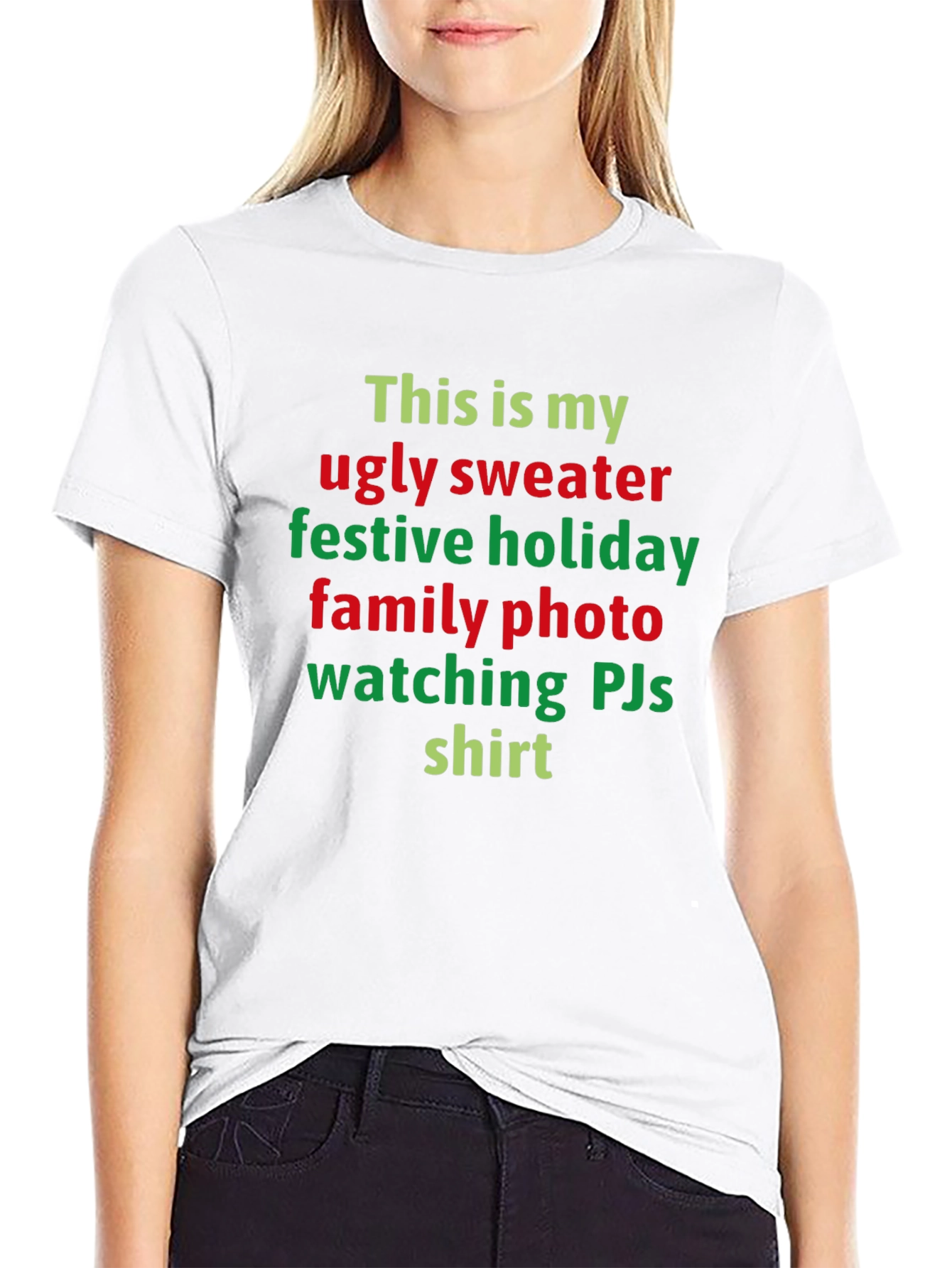 Ugly Sweater Festive Holiday Family Photo Shirt