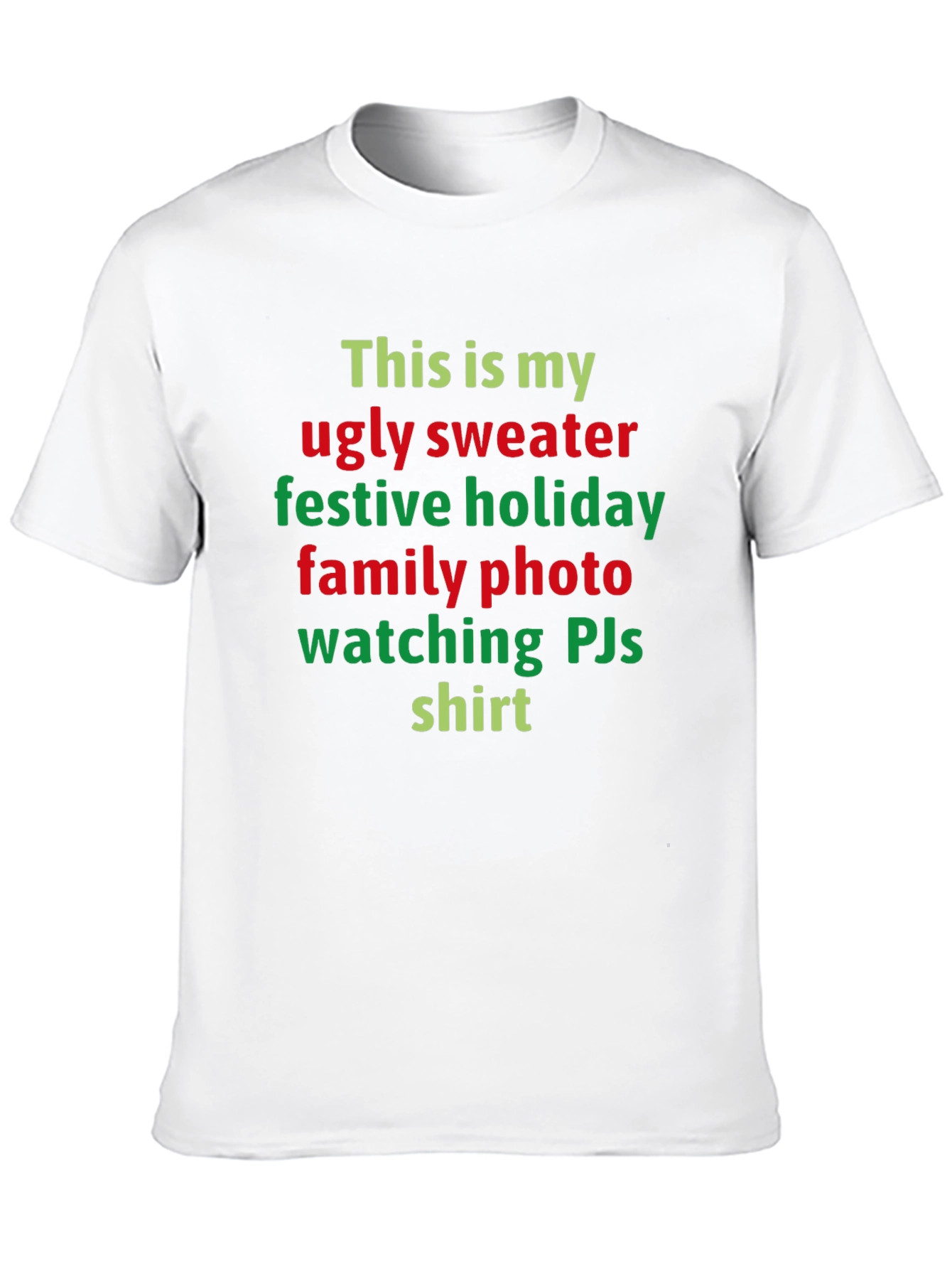 Ugly Sweater Festive Holiday Family Photo Shirt