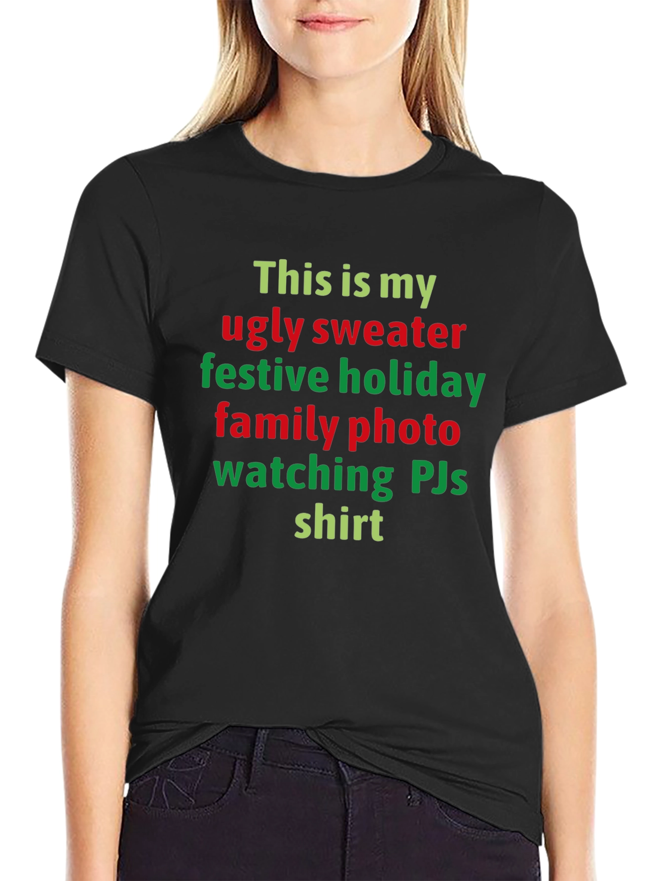 Ugly Sweater Festive Holiday Family Photo Shirt