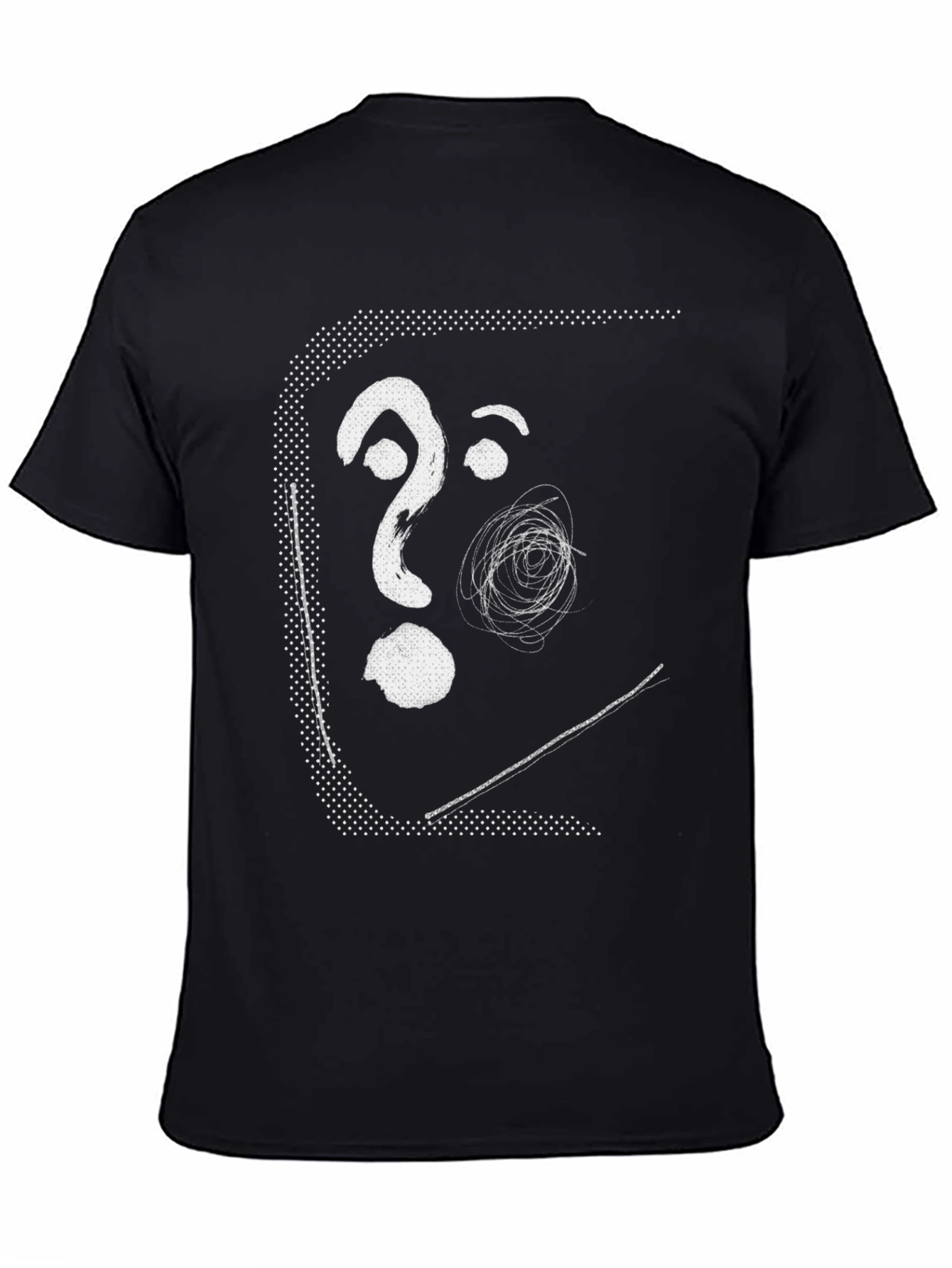 Abstract Face Graphic Tee