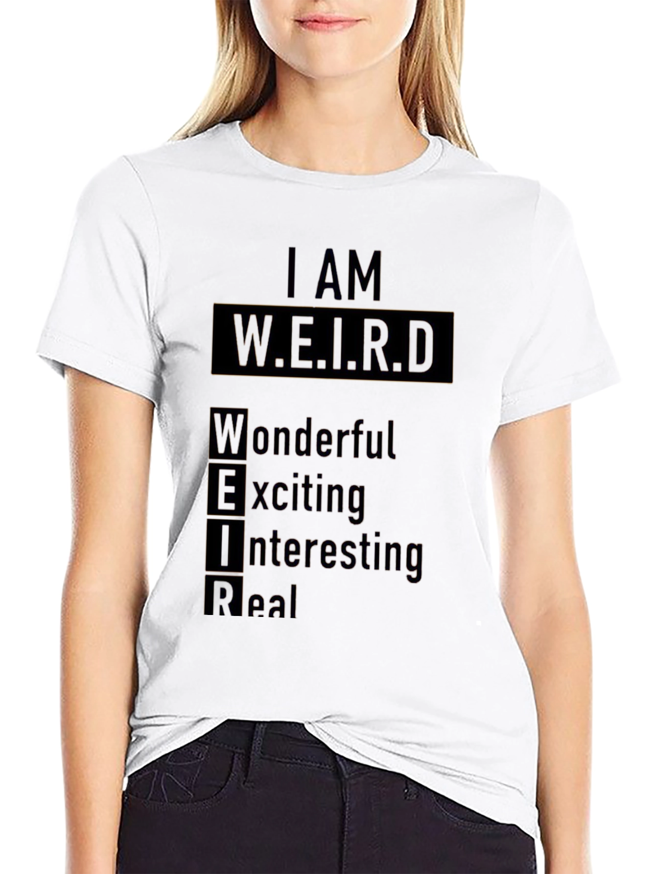 I AM W.E.I.R.D. Black Graphic T-Shirt