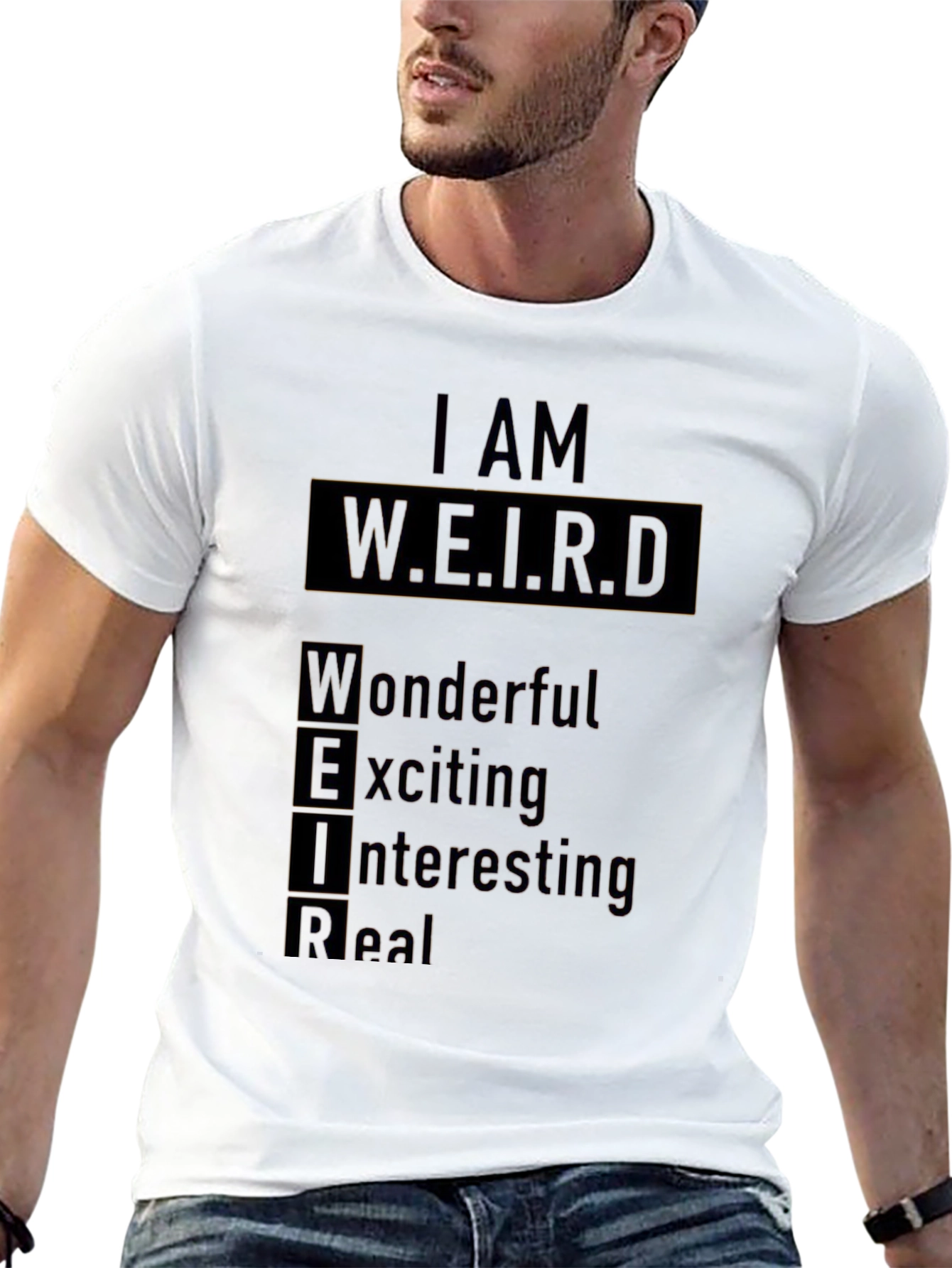 I AM W.E.I.R.D. Black Graphic T-Shirt