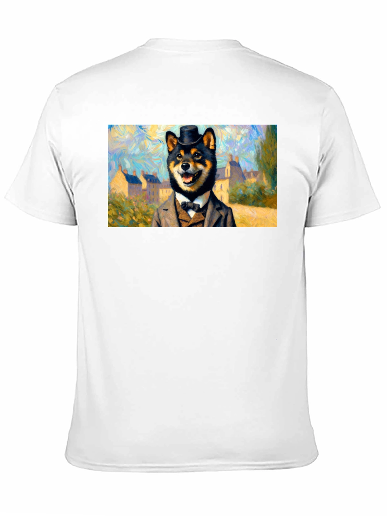 Shiba Inu Gentleman T-Shirt - Artistic Dog Lover Tee