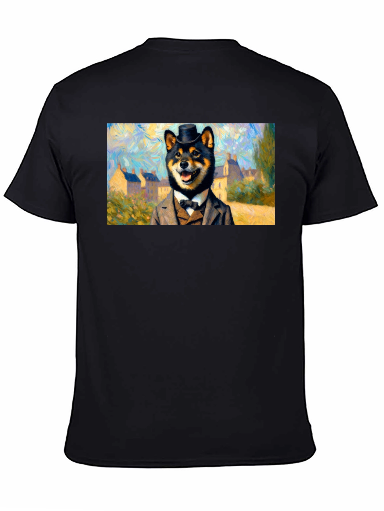 Shiba Inu Gentleman T-Shirt - Artistic Dog Lover Tee