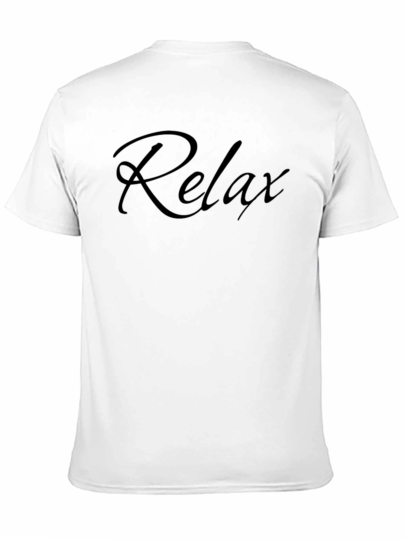 Relax Slogan T-Shirt - Casual Comfort