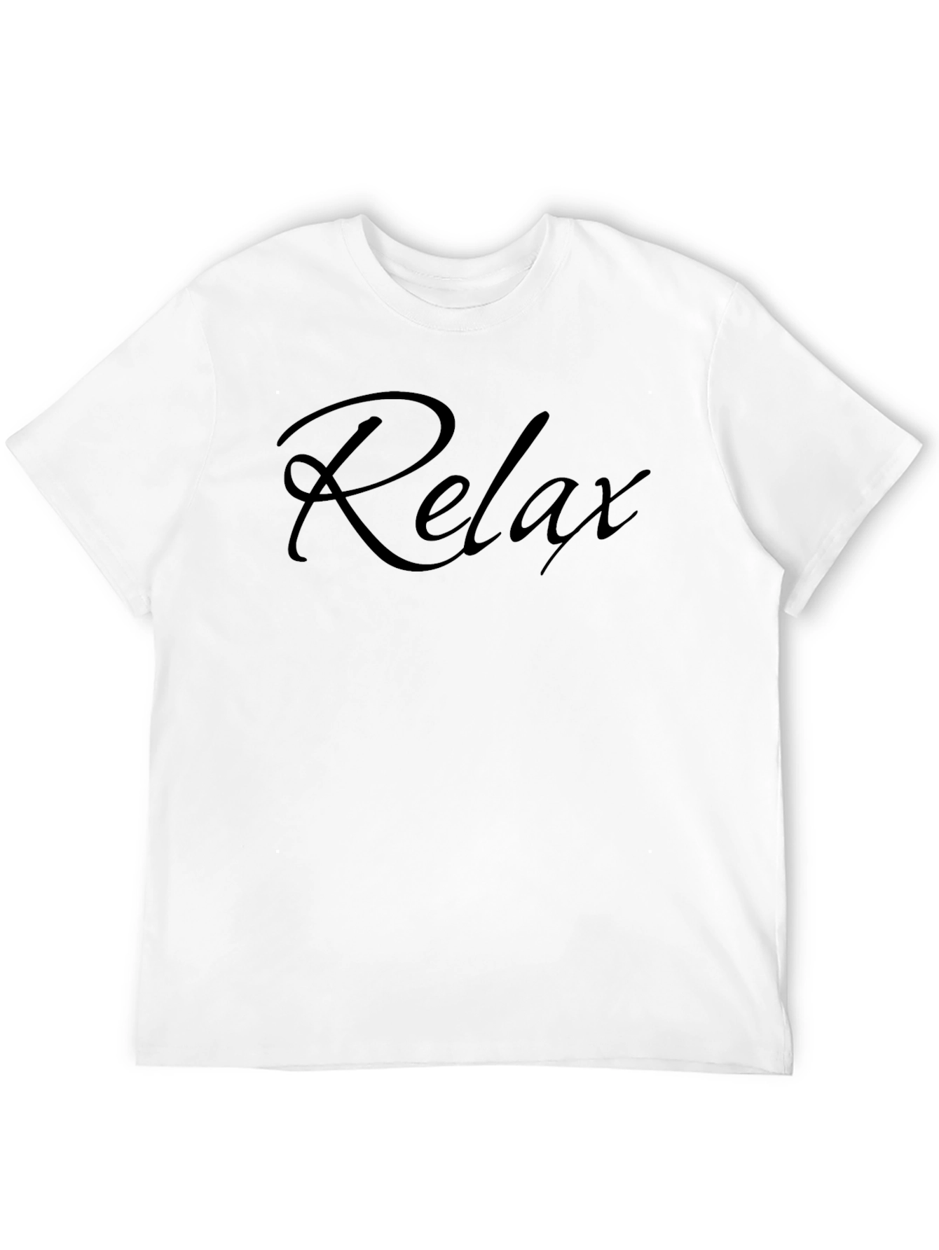 Relax Slogan T-Shirt - Casual Comfort