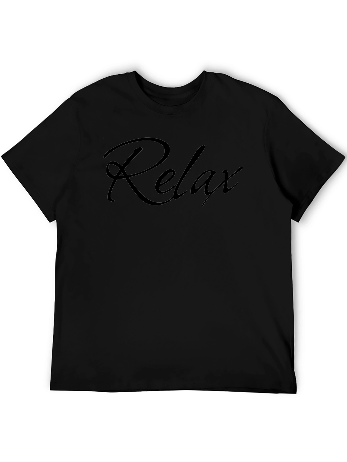Relax Slogan T-Shirt - Casual Comfort