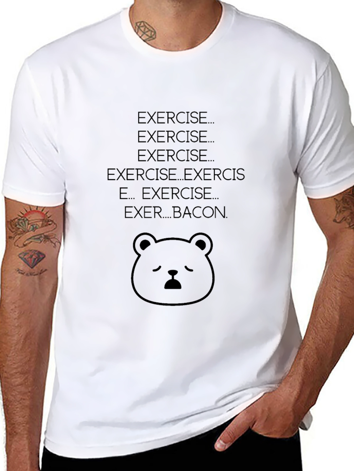Exercise Then Bacon T-Shirt