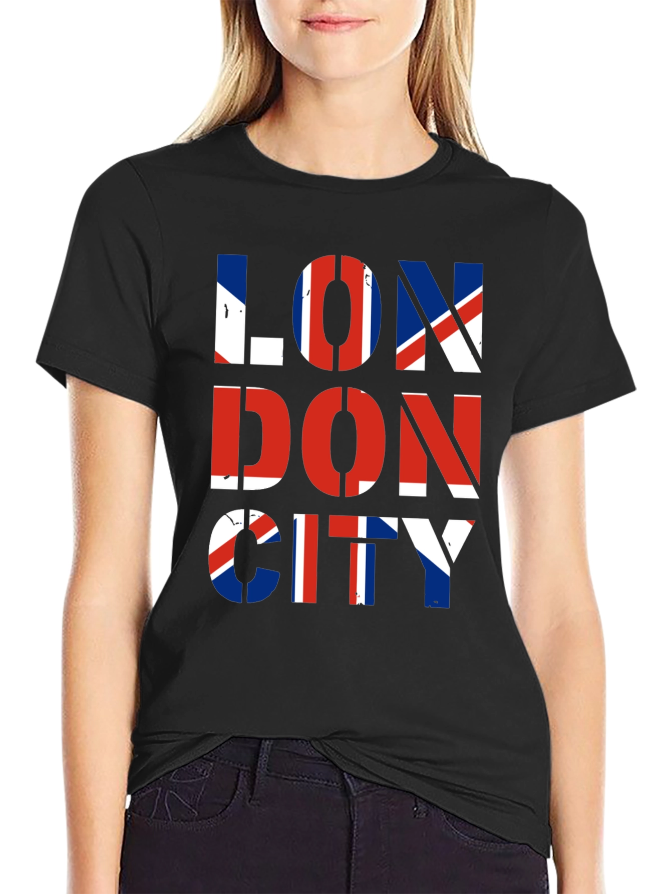 London City British Flag Graphic T-Shirt