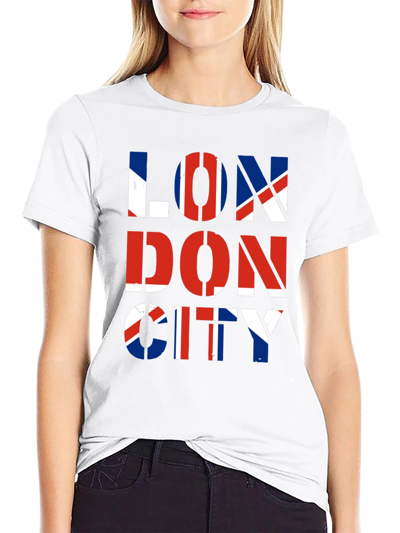 London City British Flag Graphic T-Shirt