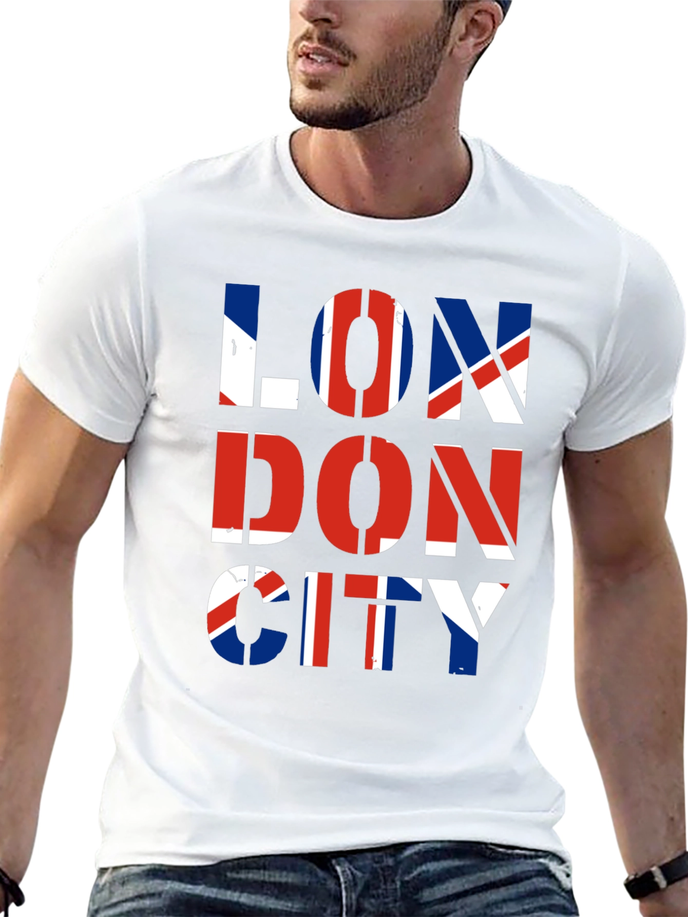 London City British Flag Graphic T-Shirt