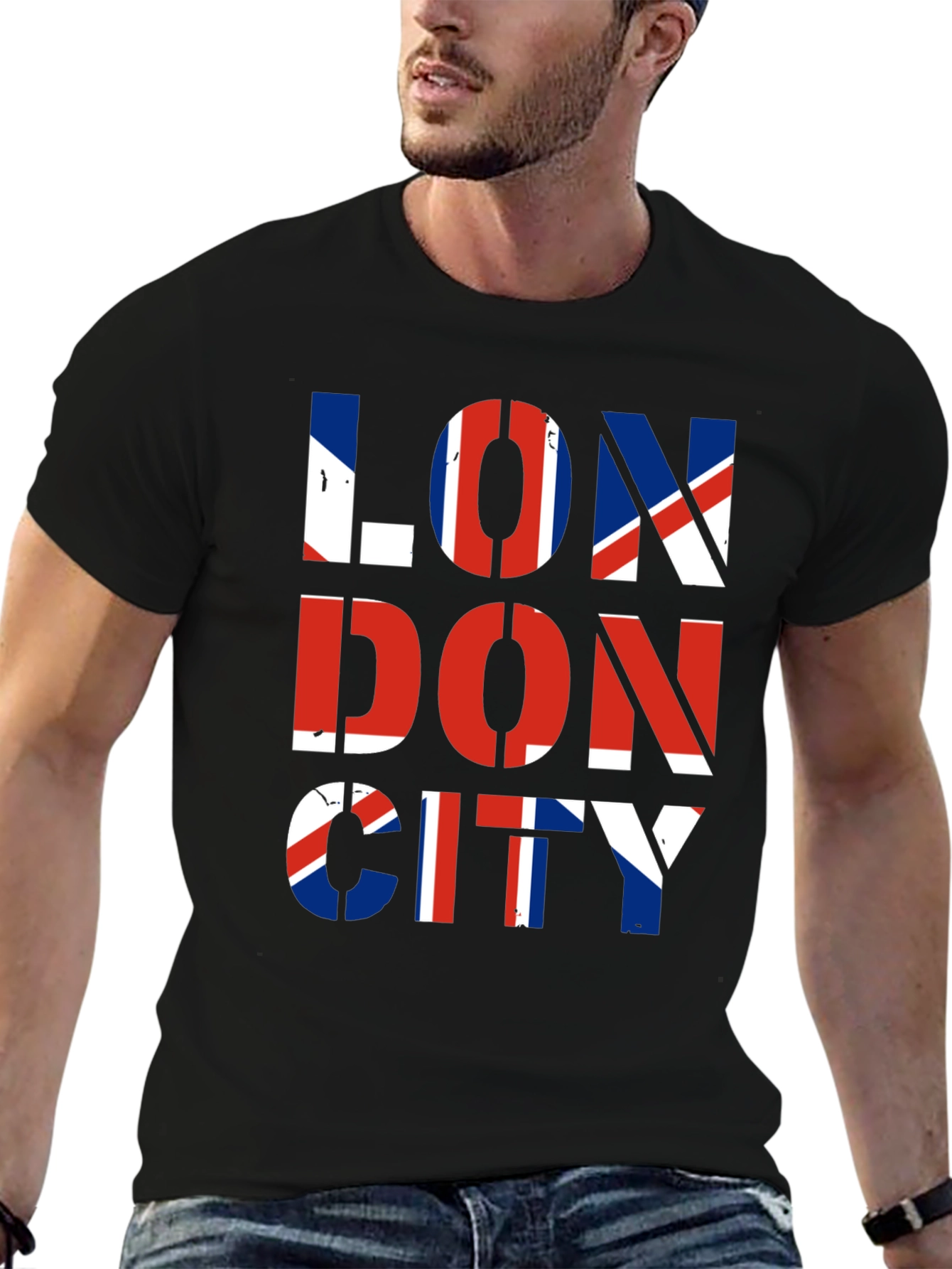 London City British Flag Graphic T-Shirt