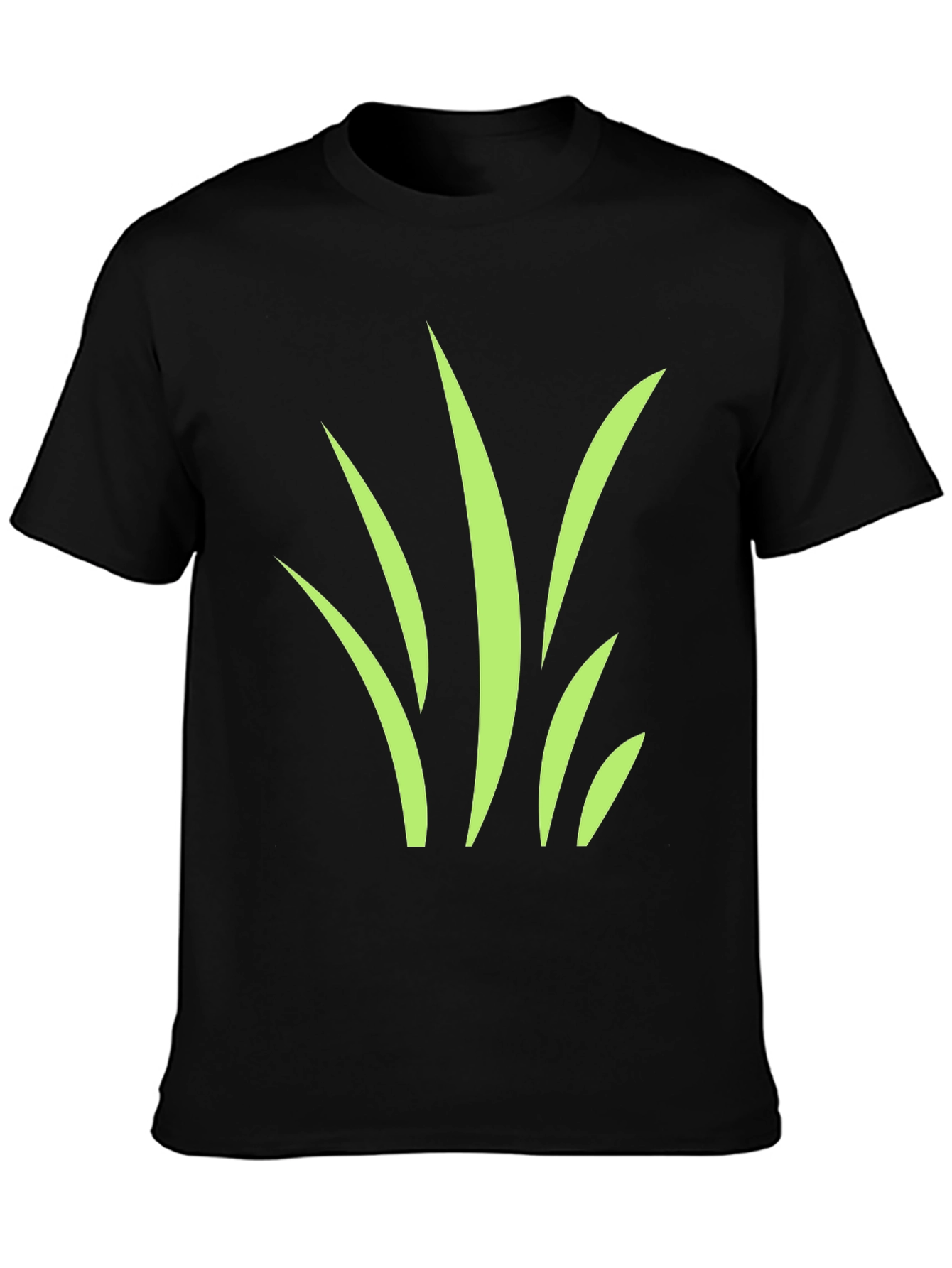 Grass Graphic Black T-Shirt