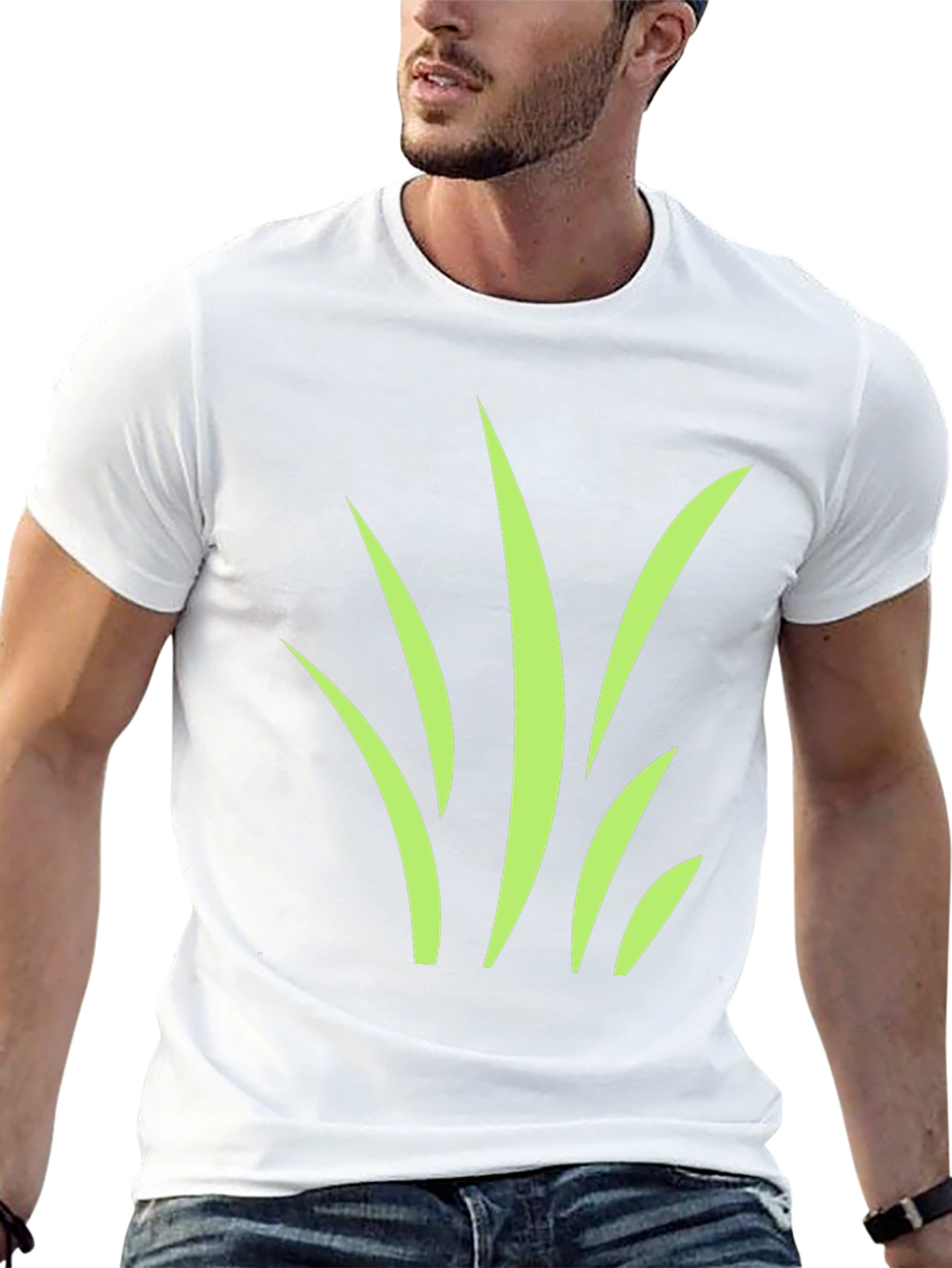 Grass Graphic Black T-Shirt