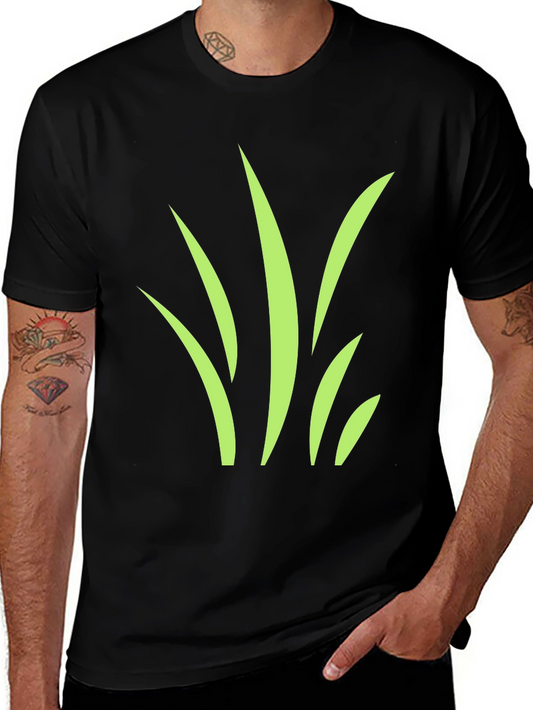 Grass Graphic Black T-Shirt