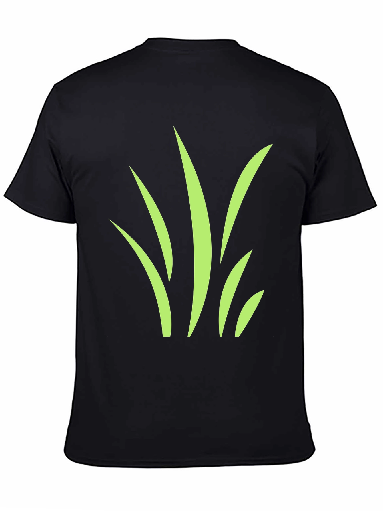 Grass Graphic Black T-Shirt