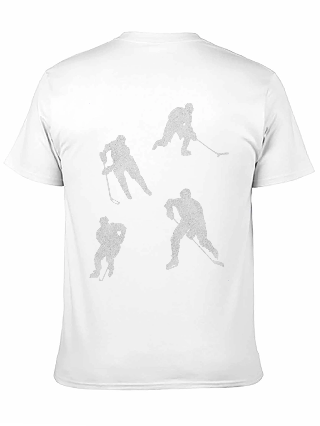 Hockey Player Silhouettes Black Tee