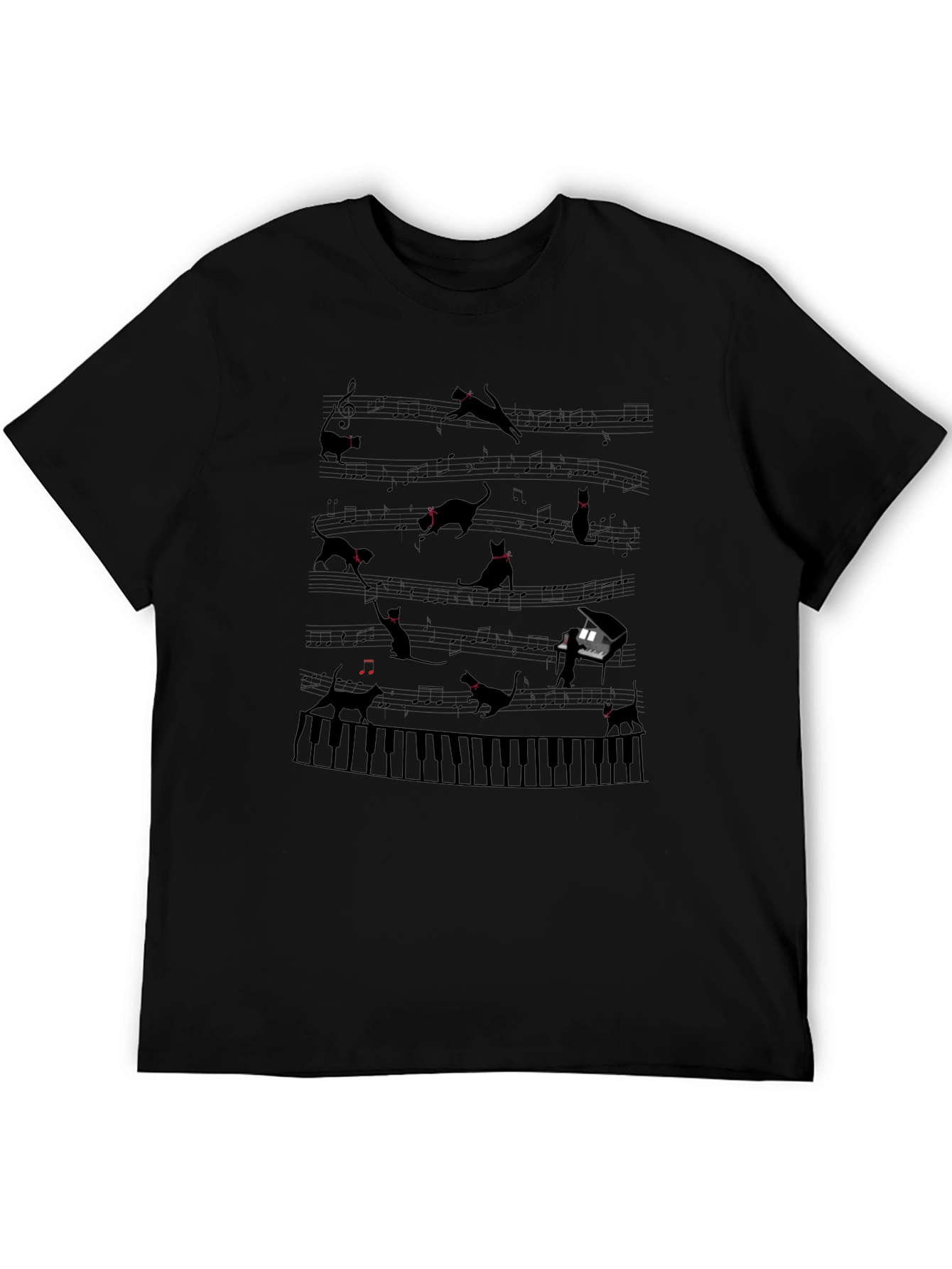 Cats Playing Piano T-Shirt