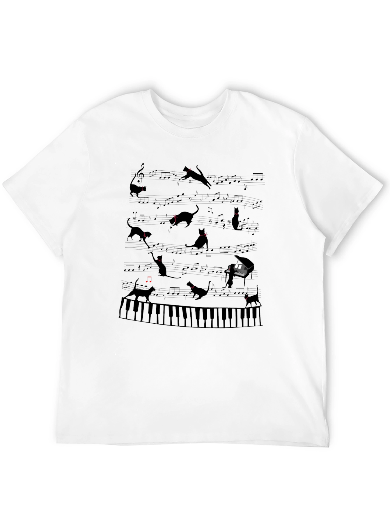 Cats Playing Piano T-Shirt