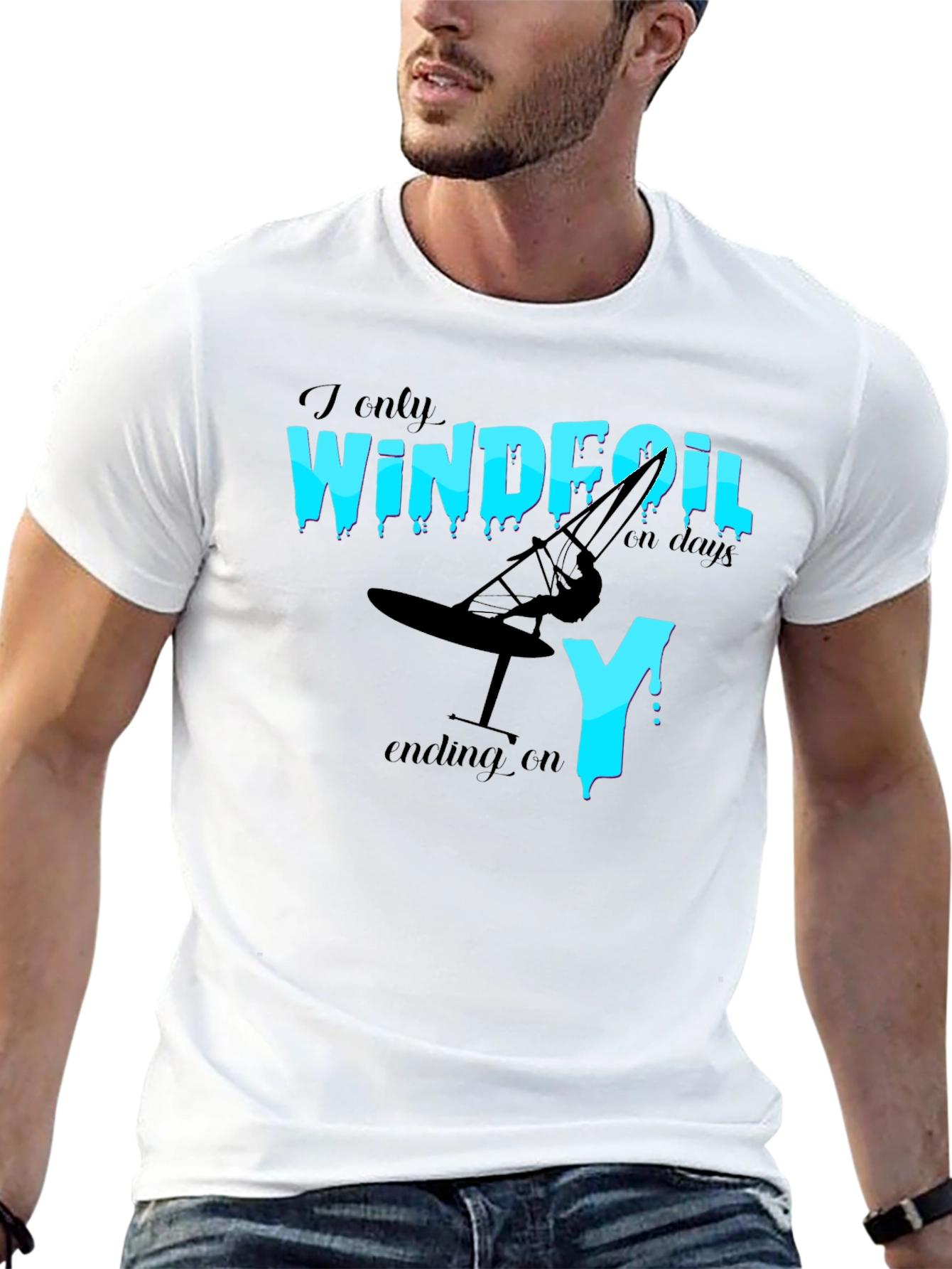Windfoil Days T-Shirt - Black Graphic Tee