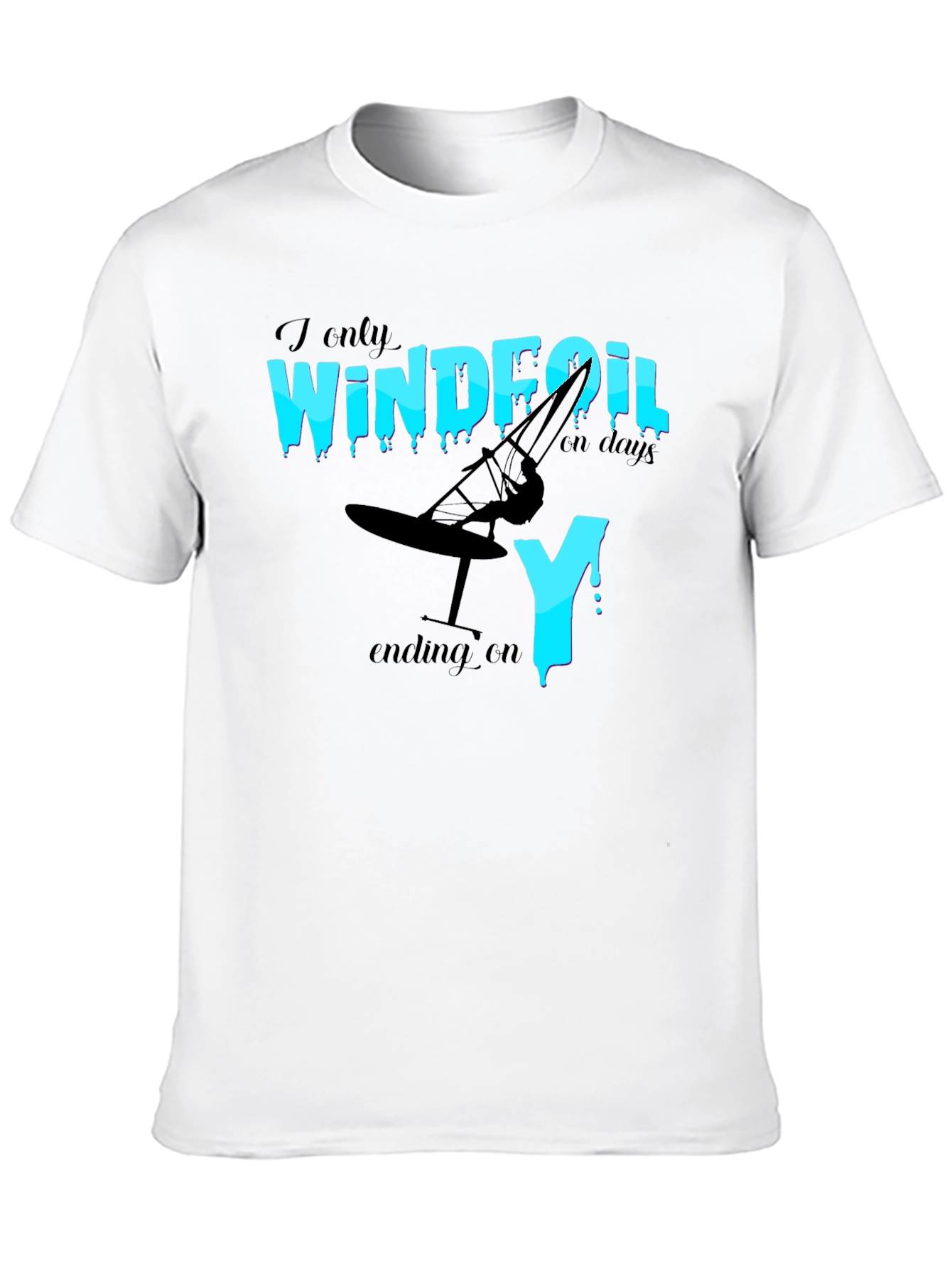 Windfoil Days T-Shirt - Black Graphic Tee