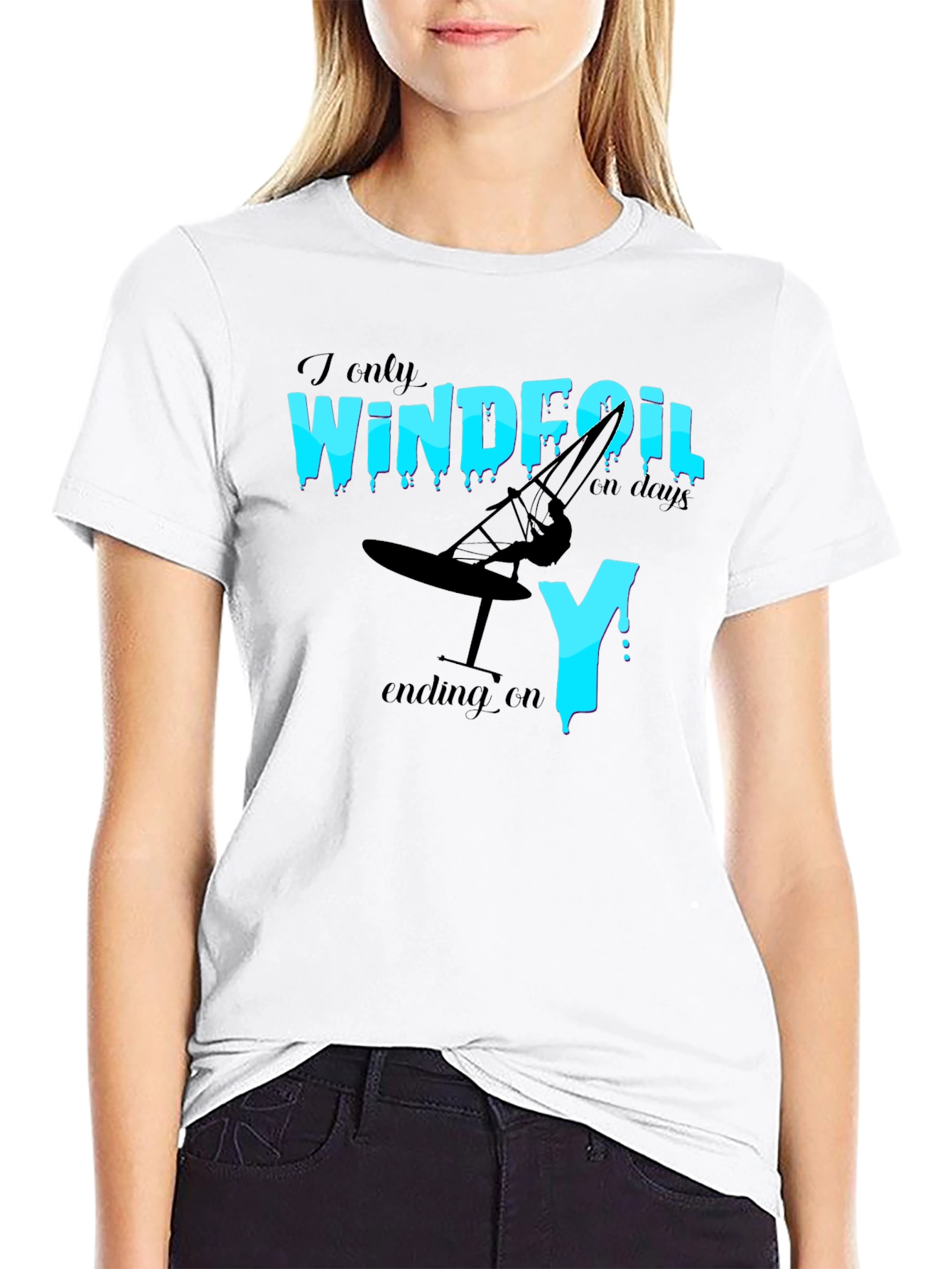 Windfoil Days T-Shirt - Black Graphic Tee