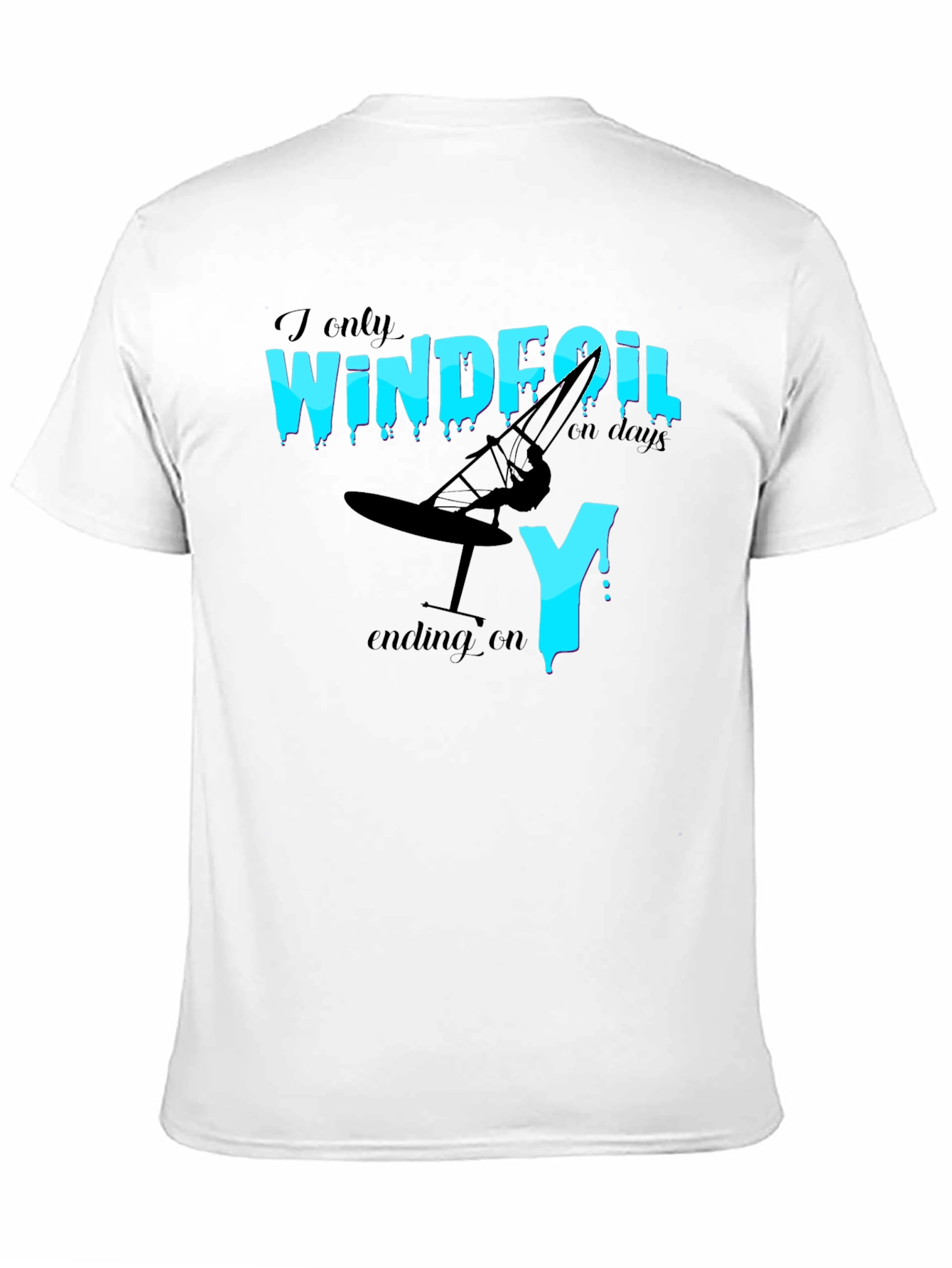 Windfoil Days T-Shirt - Black Graphic Tee
