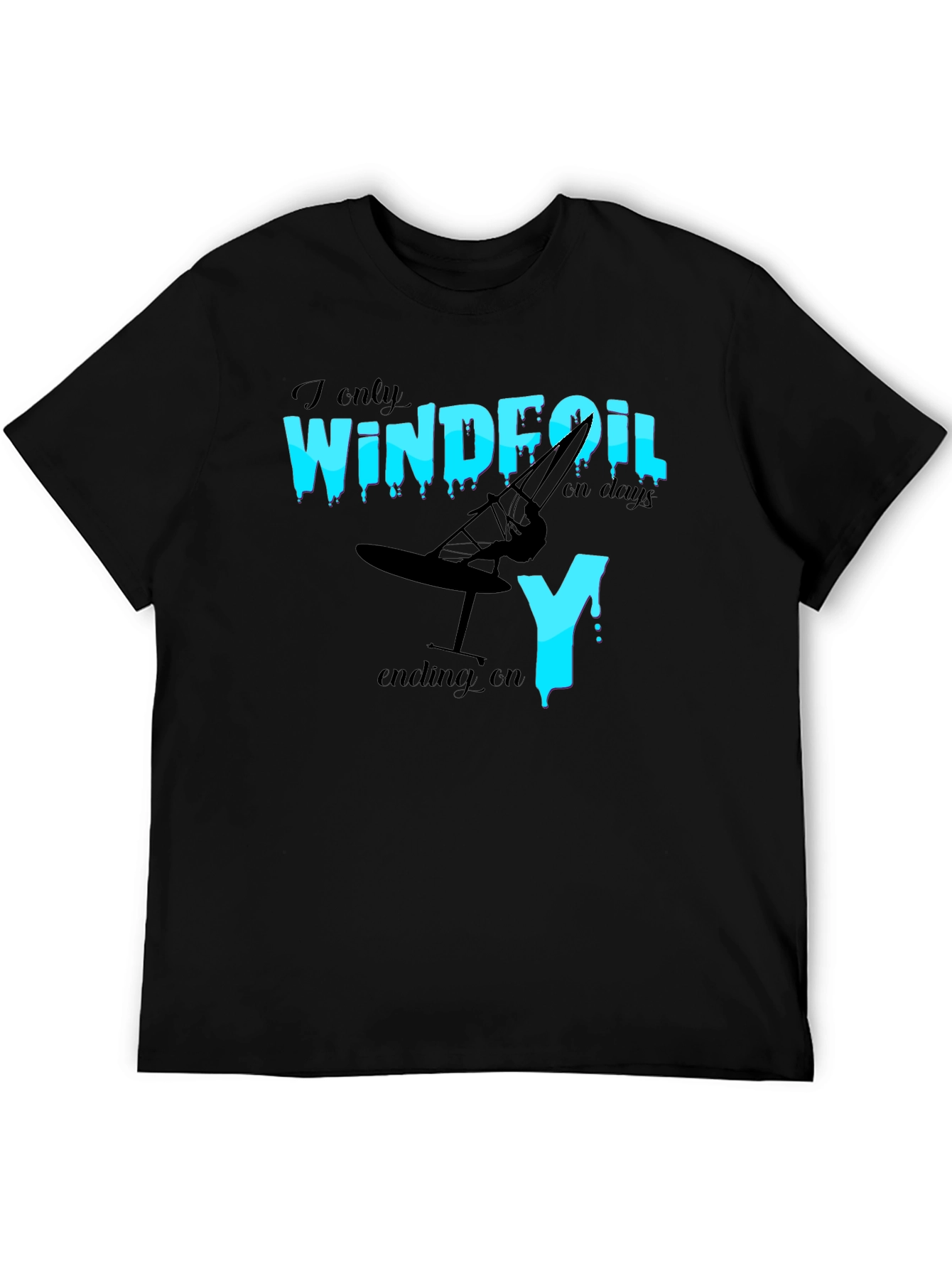 Windfoil Days T-Shirt - Black Graphic Tee